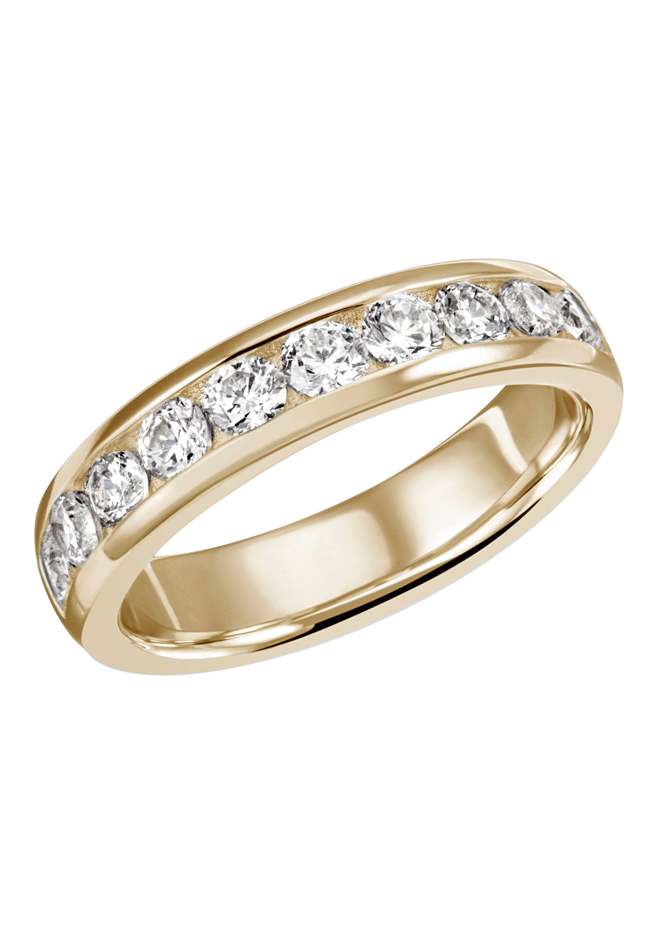 Firetti Fingerring »Schmuck Geschenk Silber 925 Silberring Ring Memoire-Optik glitzernd«, mit Zirkonia (synth.)