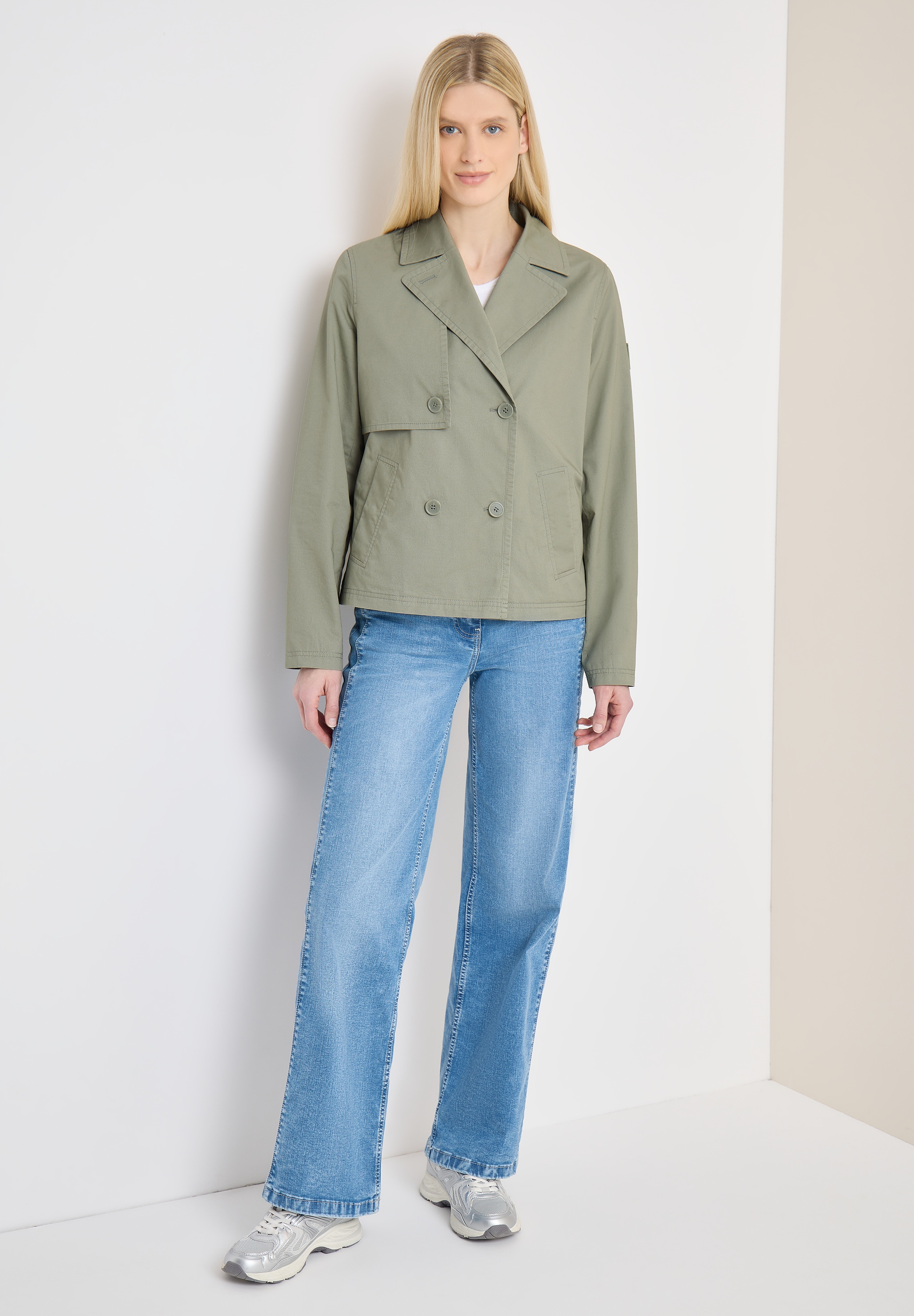 Cecil Outdoorjacke ohne Kapuze mit Reverskragen