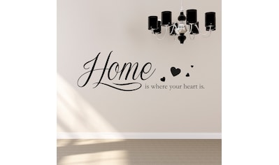 queence Wandtattoo »Home is where your heart is«, 120 x 30 cm kaufen