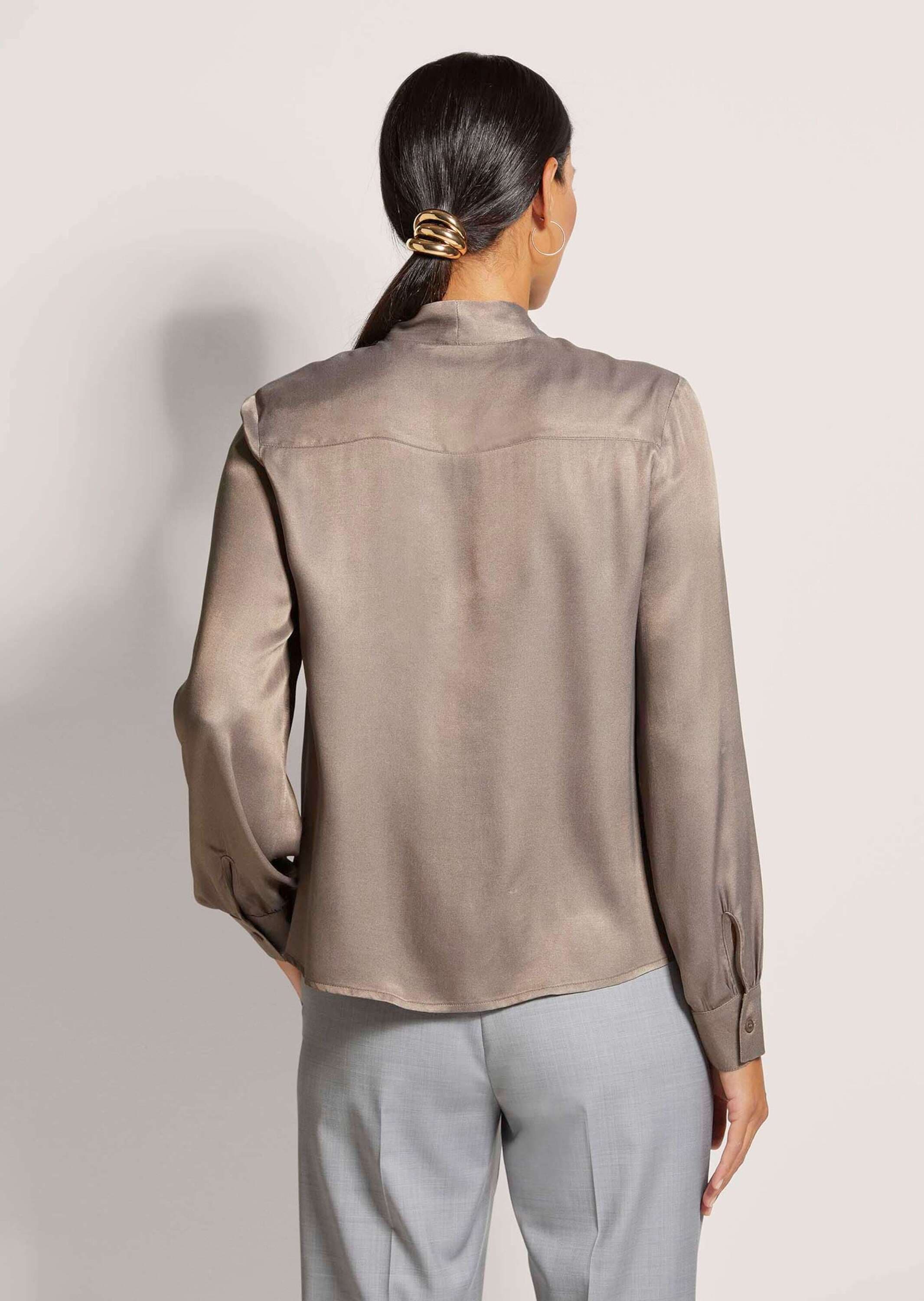 MADELEINE Langarmbluse »Bluse Satinbluse mit Schluppe«