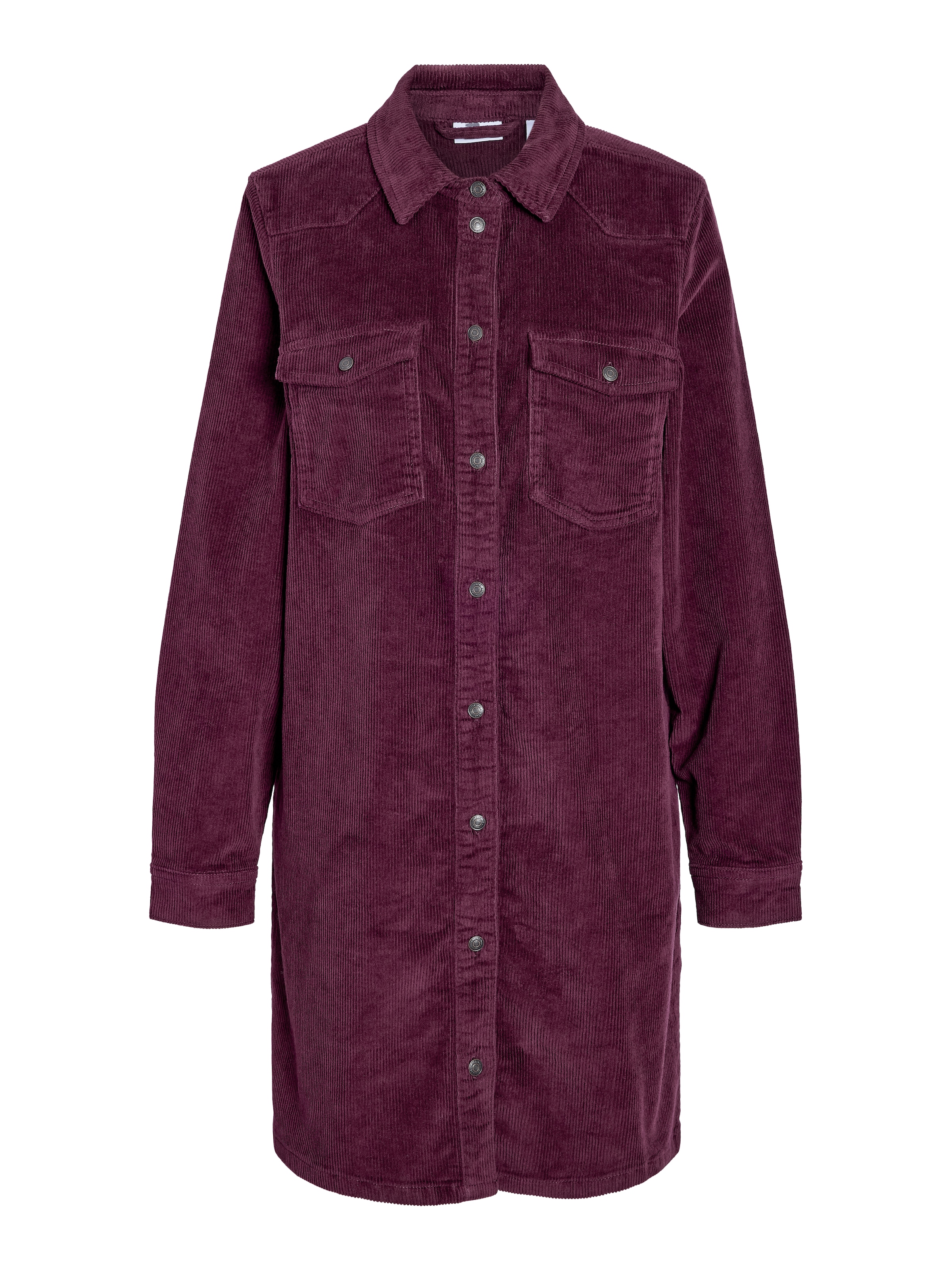 Noisy may Cordkleid »NMCORD NEW SIGNE L/S DRESS NOOS« Brusttaschen Baumwollmischung