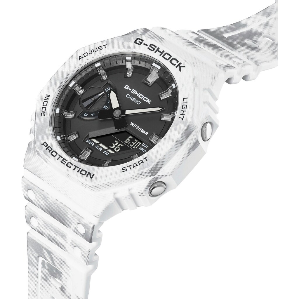 CASIO G-SHOCK Chronograph »GAE-2100GC-7AER«, (Set, 3 tlg., mit Wechselband und zusätzlichem Gehäuse)