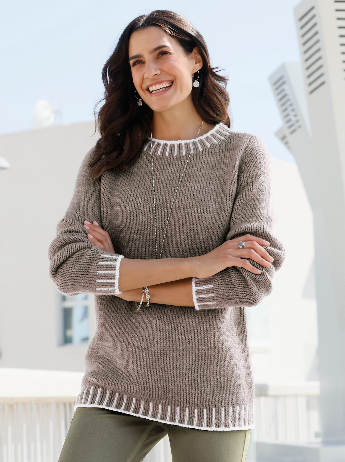 Inspirationen Rundhalspullover "Pullover"