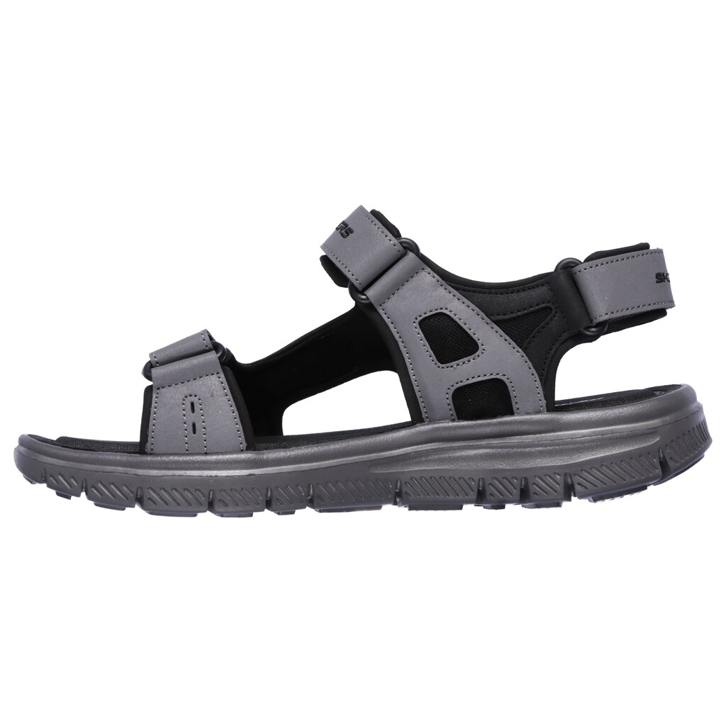 Marken Skechers Skechers Sandale »FLEX ADVANTIAGE S UPWELL«, mit drei Klettverschlüssen grau-schwarz Marken Skechers Skechers Sandale »FLEX ADVANTIAGE S UPWELL«, mit drei Klettverschlüssen grau-schwarz