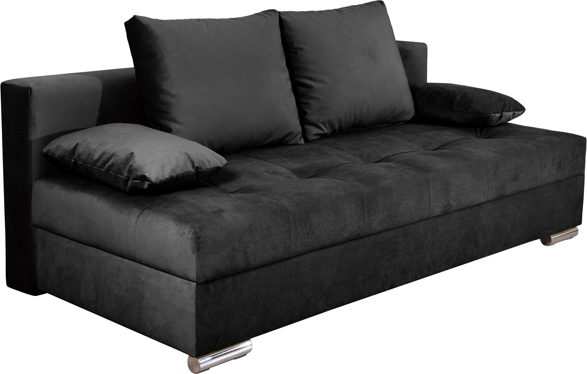 COLLECTION AB Schlafsofa »Tania mit Bettfunktion und Bettkasten«, komfortabler Sitzkomfort: Federkern-Polsterung, inklusive Rückenkissen