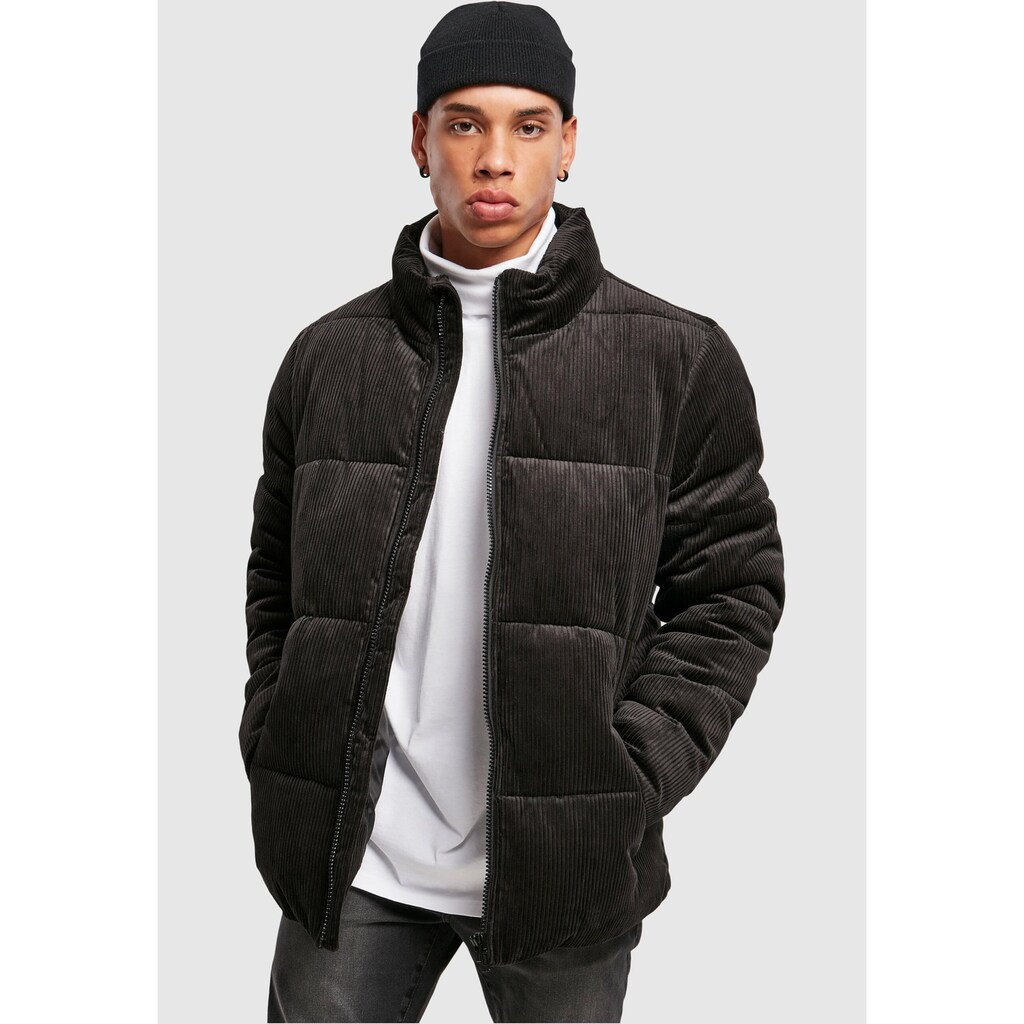 URBAN CLASSICS Winterjacke »Herren Boxy Corduroy Puffer Jacket«, (1 St.), ohne Kapuze