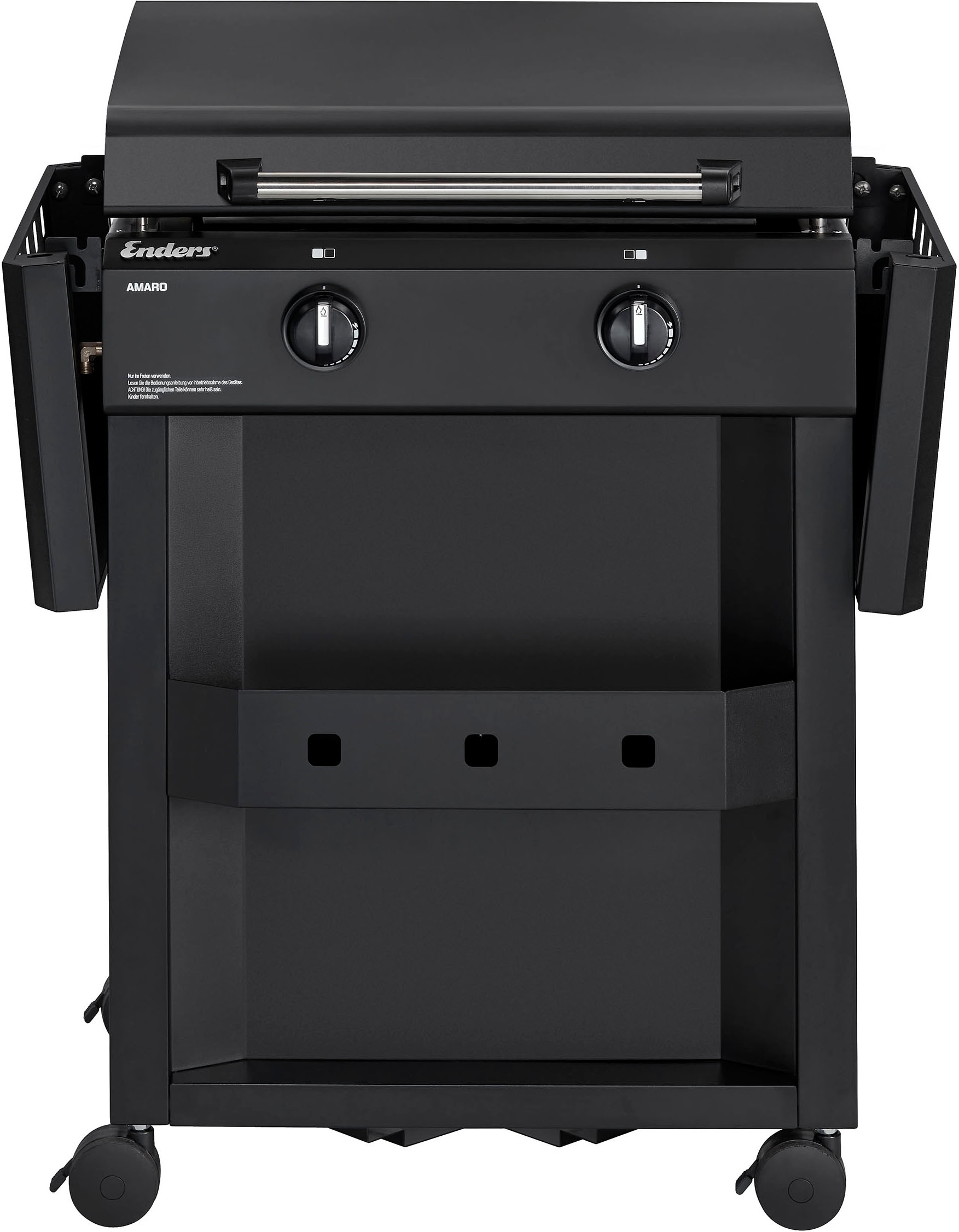 Enders® Gasgrill »Amaro 2« Planchagrill, mit Ablage, Klappbarer Seitentisch, Grillrost Edelstahl