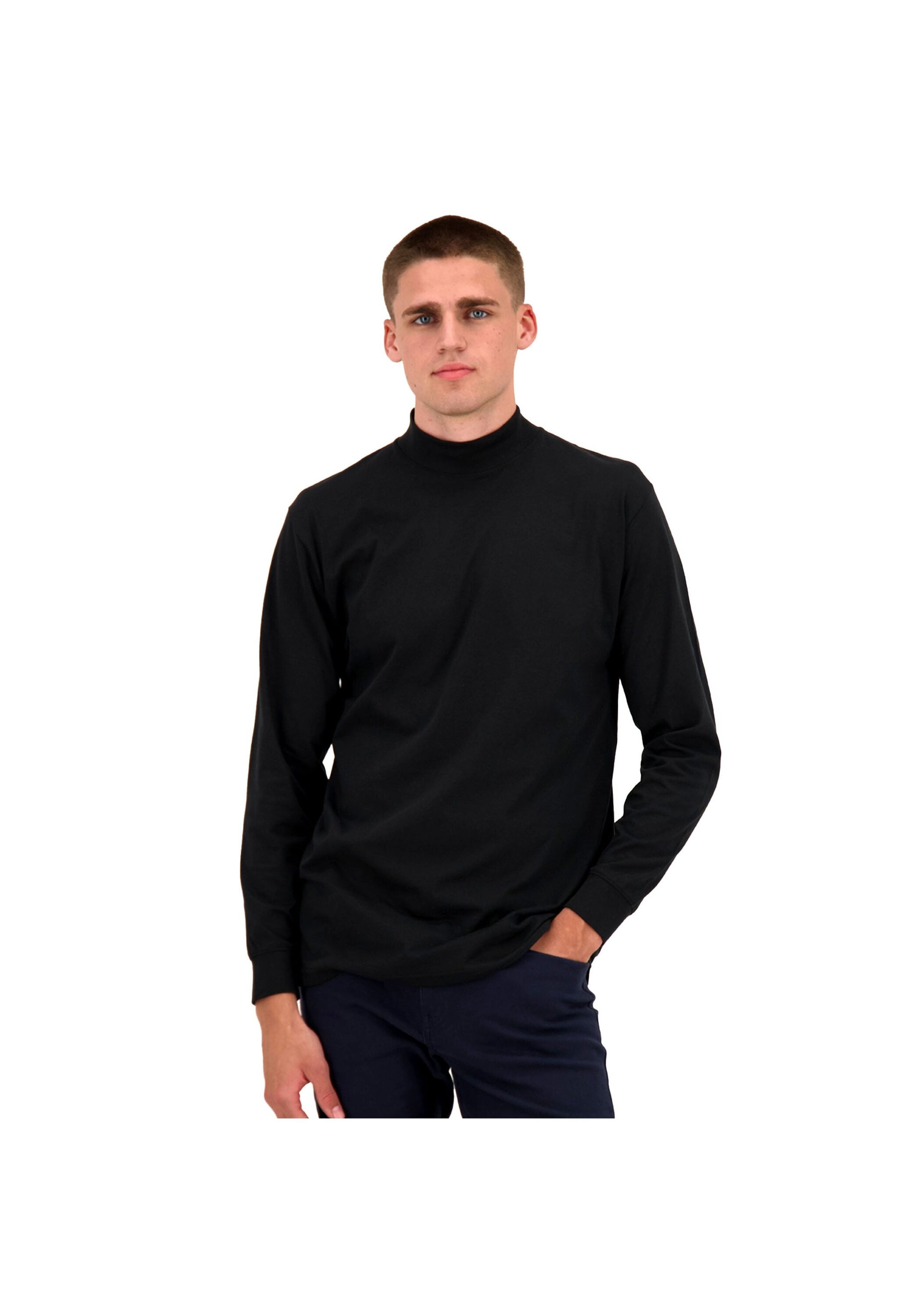 RAGMAN Longsweatshirt »Longsleeve Langarm Basic Stehkragen Regular Fit«
