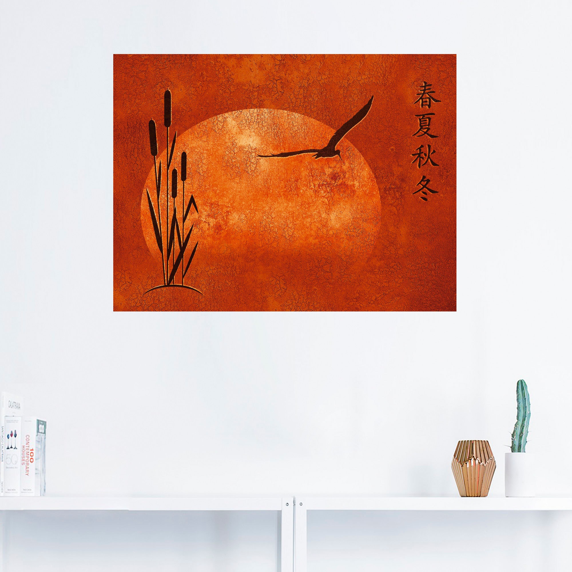 Größen versch. »Asiatische Jahreszeiten«, in bestellen Artland BAUR Wandbild als St.), | Zen, oder Leinwandbild, Poster Wandaufkleber (1