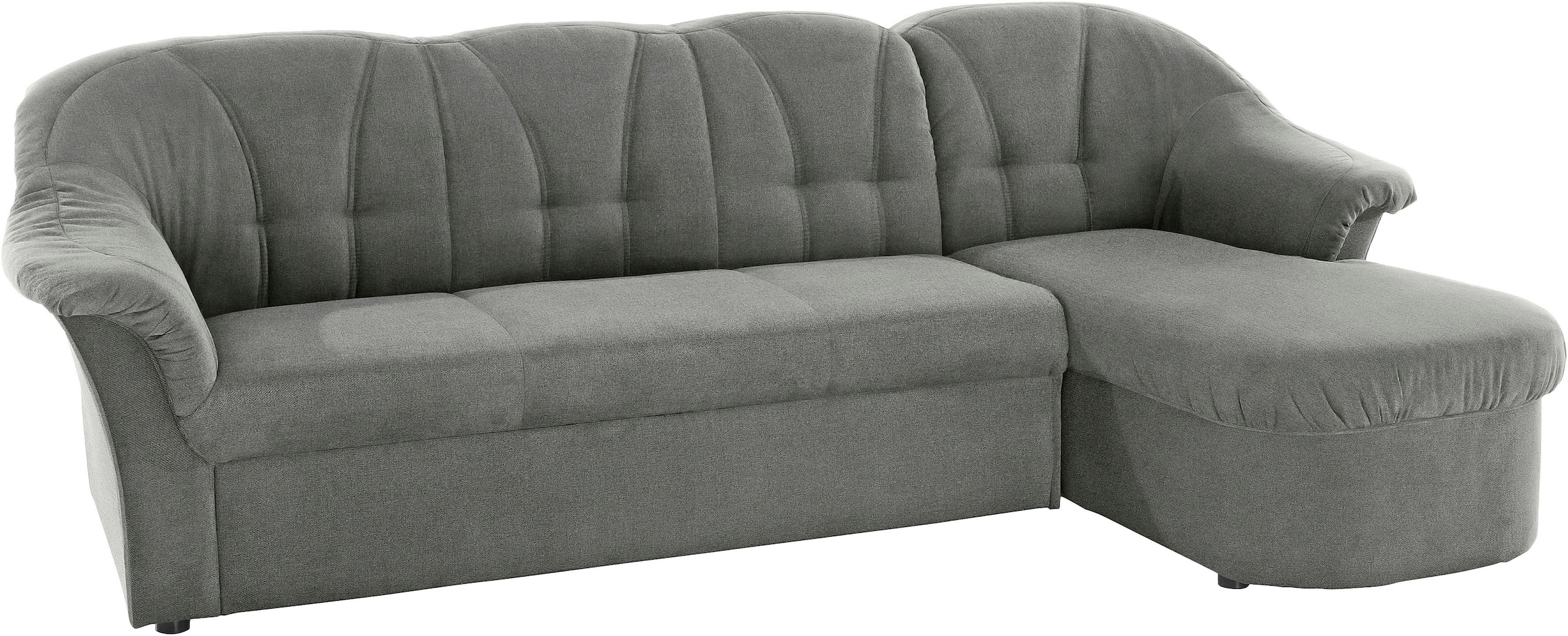DOMO collection Ecksofa »Pegnitz, elegante Rückensteppung, komfortabel, L-Form«, wahlweise mit Bettfunktion