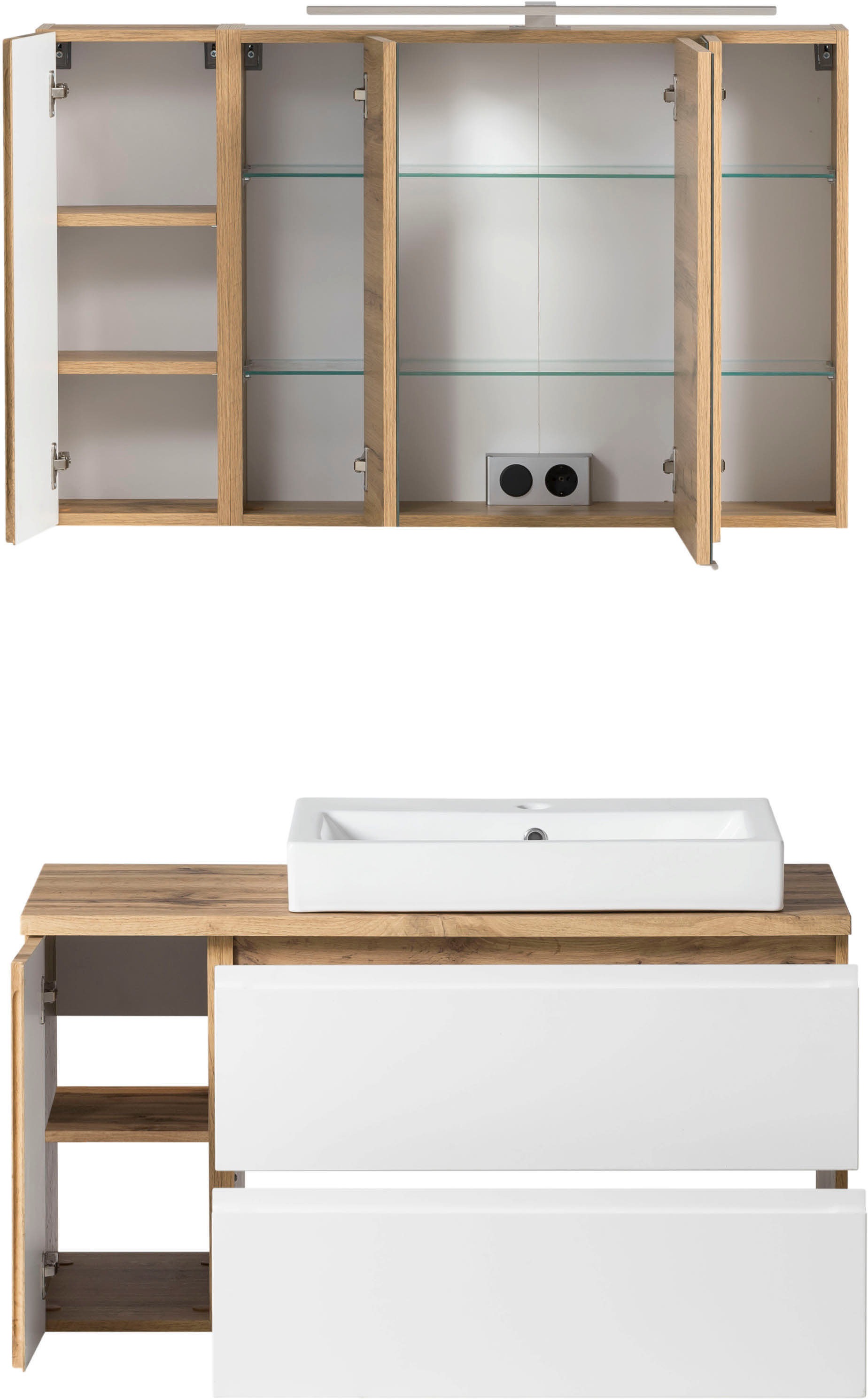 Thumbnail - welltime Badmöbel-Set "Sölden" 2 Stk. tlg.