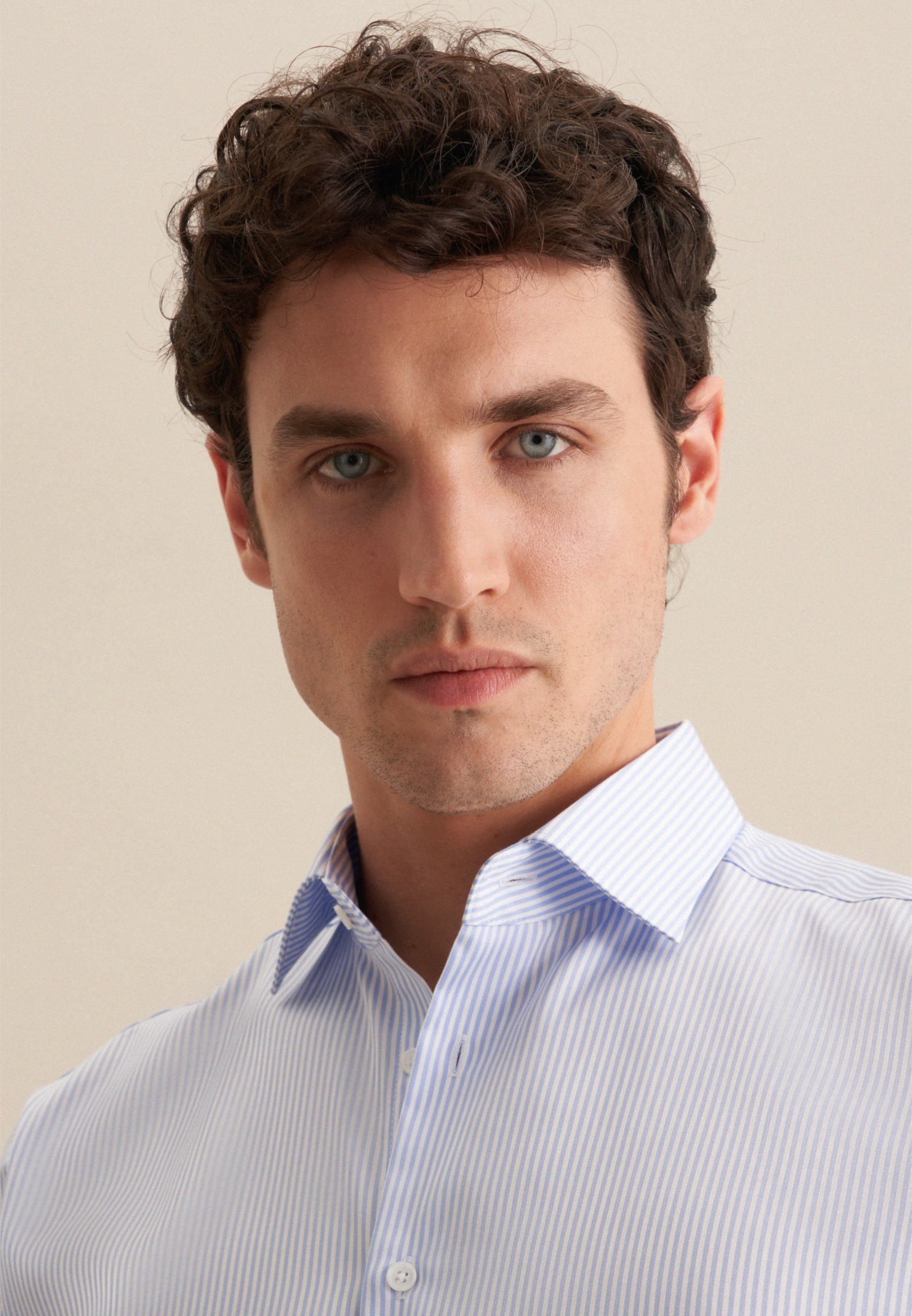 Thumbnail - seidensticker Businesshemd "Schwarze Rose" Regular 1/1 Extra lang Kentkragen Gestreift