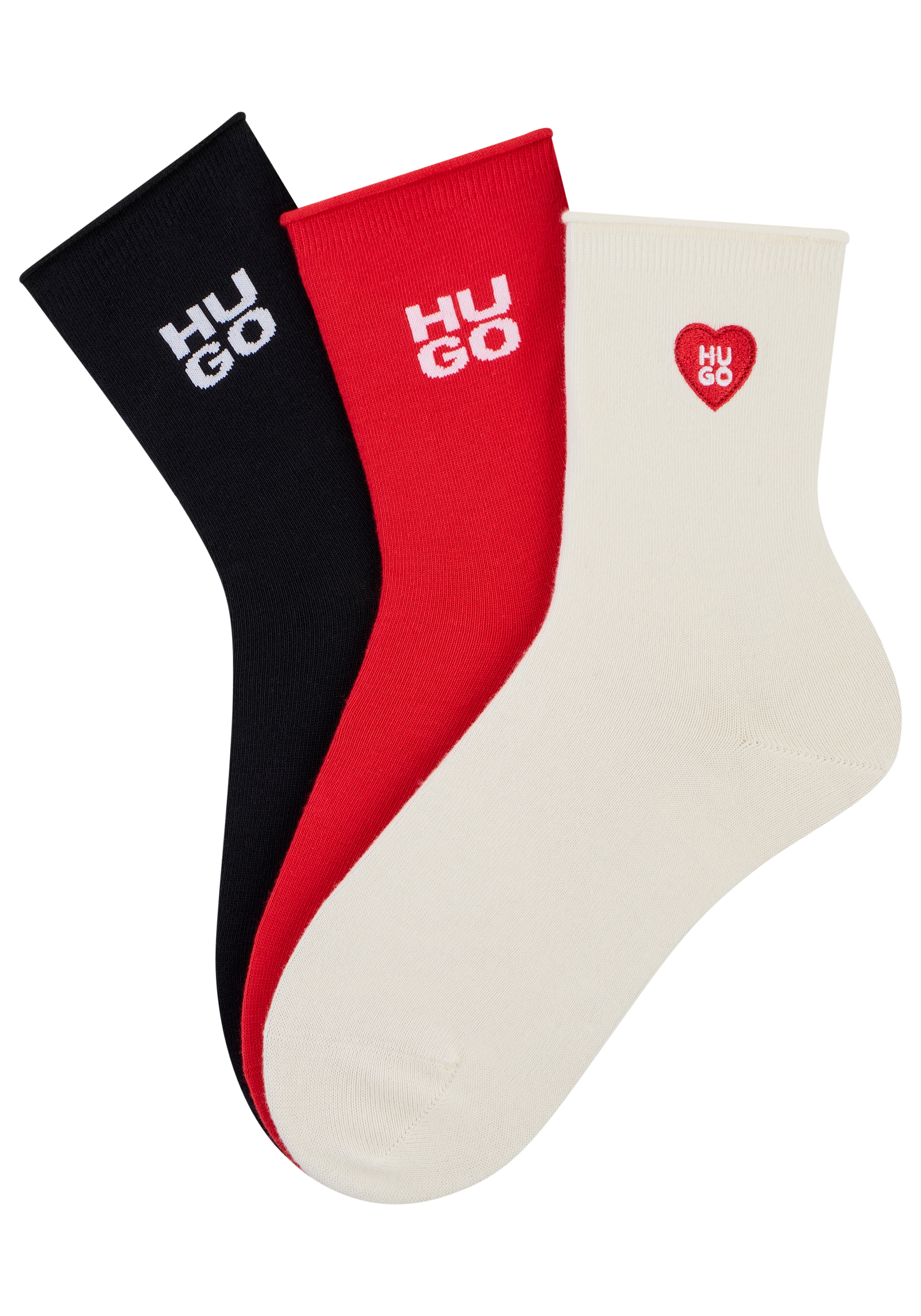 HUGO Underwear Socken "3P QS HEART" günstig online kaufen