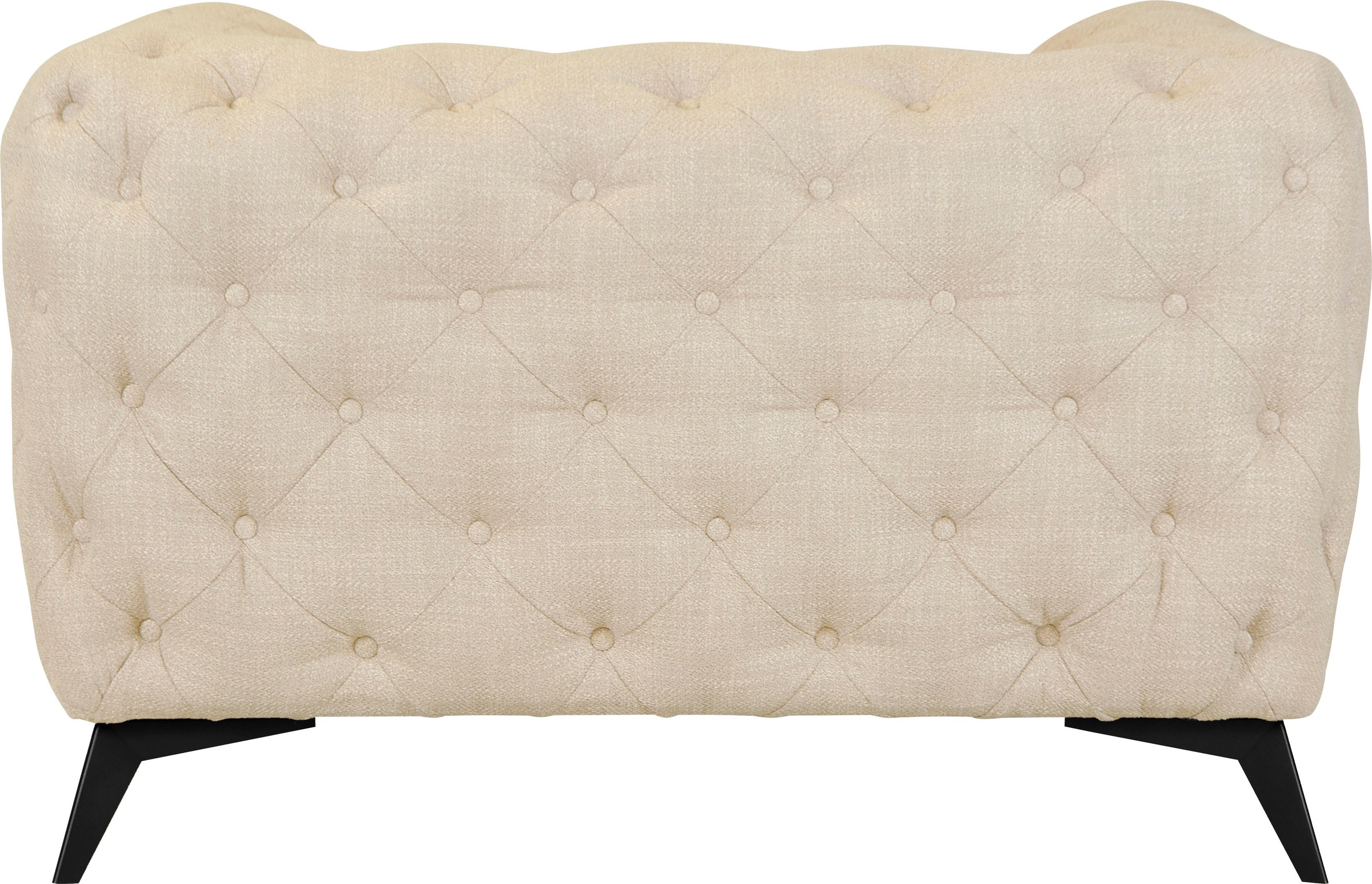 Leonique Chesterfield-Sessel »Glynis Sessel«, aufwändige Knopfheftung, moderne Chesterfield Optik, Fußfarbe wählbar