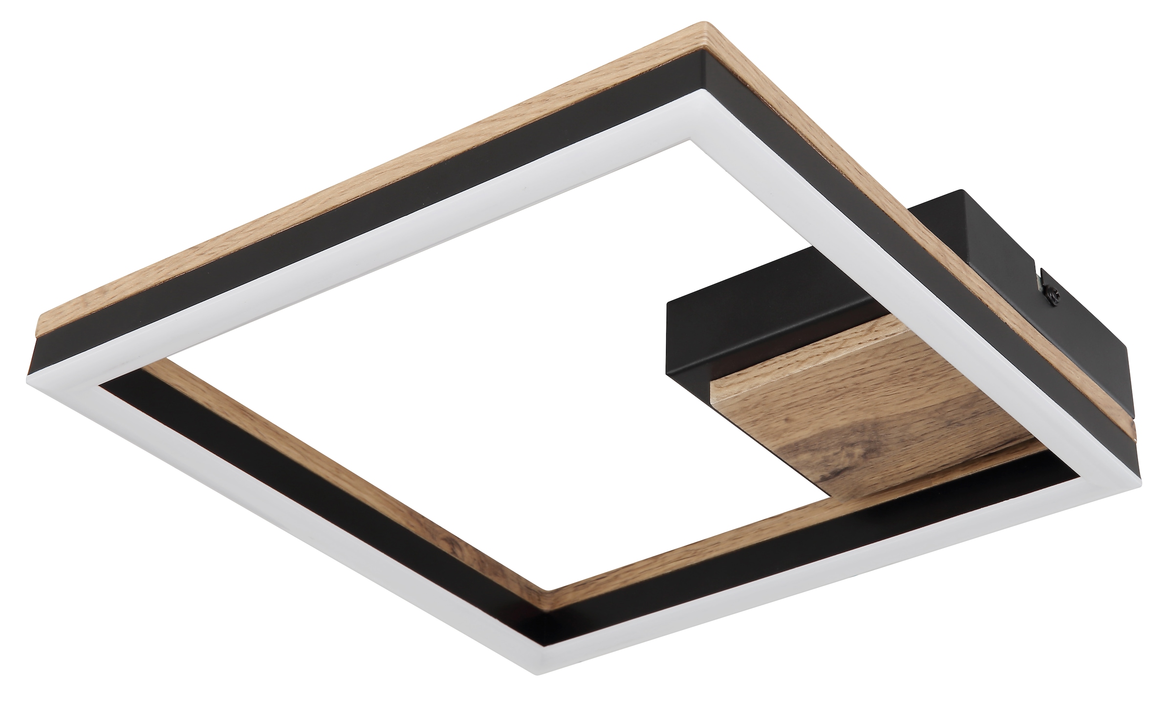 GLOBO LIGHTING LED Deckenleuchte »BEATRIX«, Leuchtmittel LED-Modul | LED fest integriert, Deckenlampe/Wohnzimmer/Schlafzimmer/modern/Holz