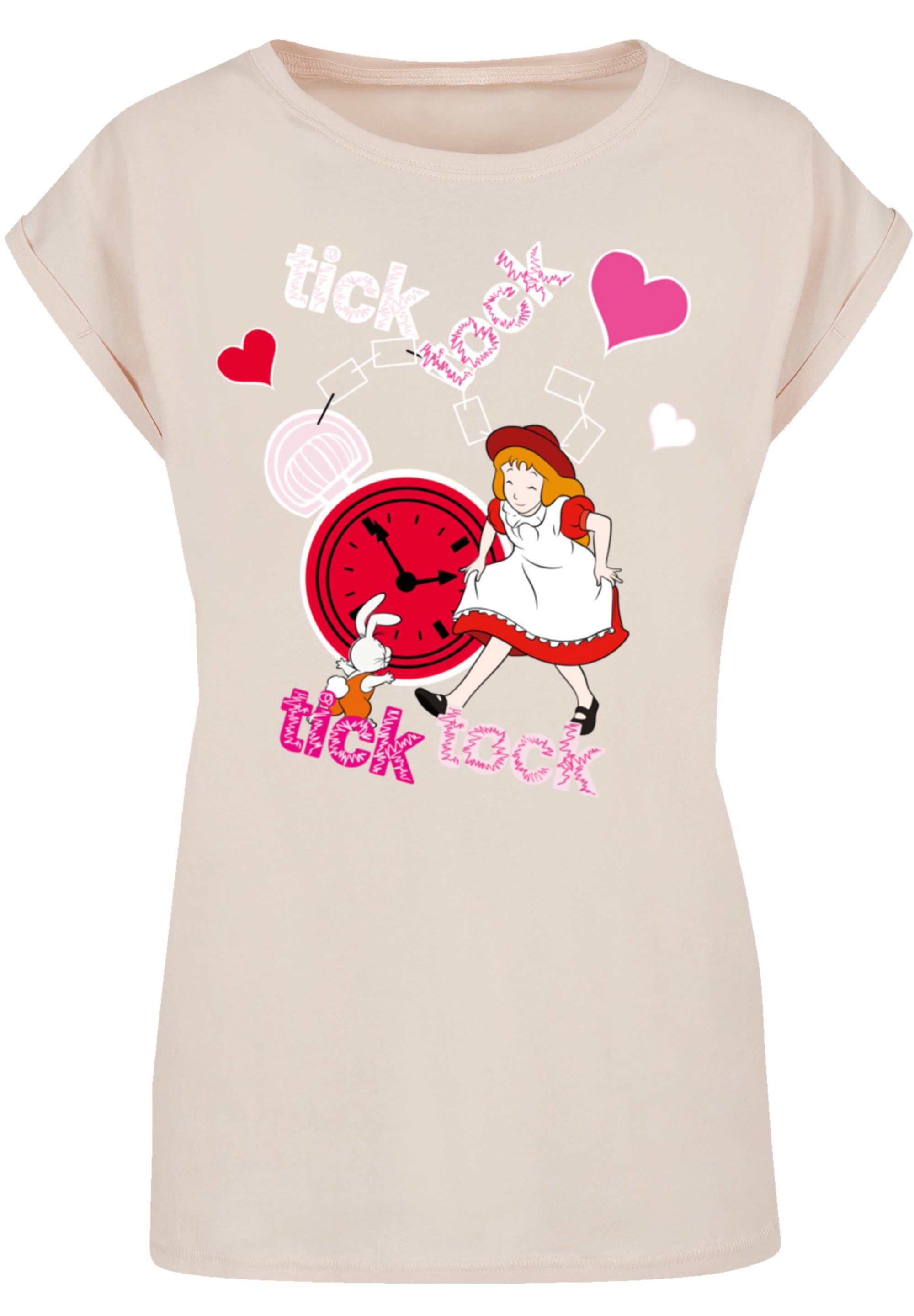 F4NT4STIC T-Shirt »Alice im Wunderland Tick Tock« Retro, Heroes of Childhood, TV Serie