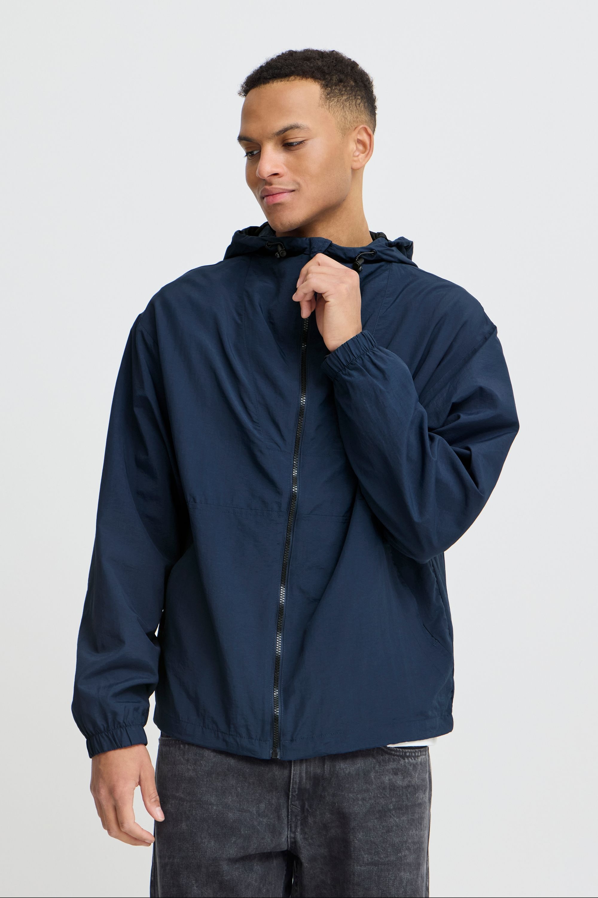 BLEND Herren Outdoorjacke "BHEliot"marineblaus, Gr. XXXL, unifarben, 100% Nylon, Jacken, Stilvolle Übergangsjacke mit Taschen