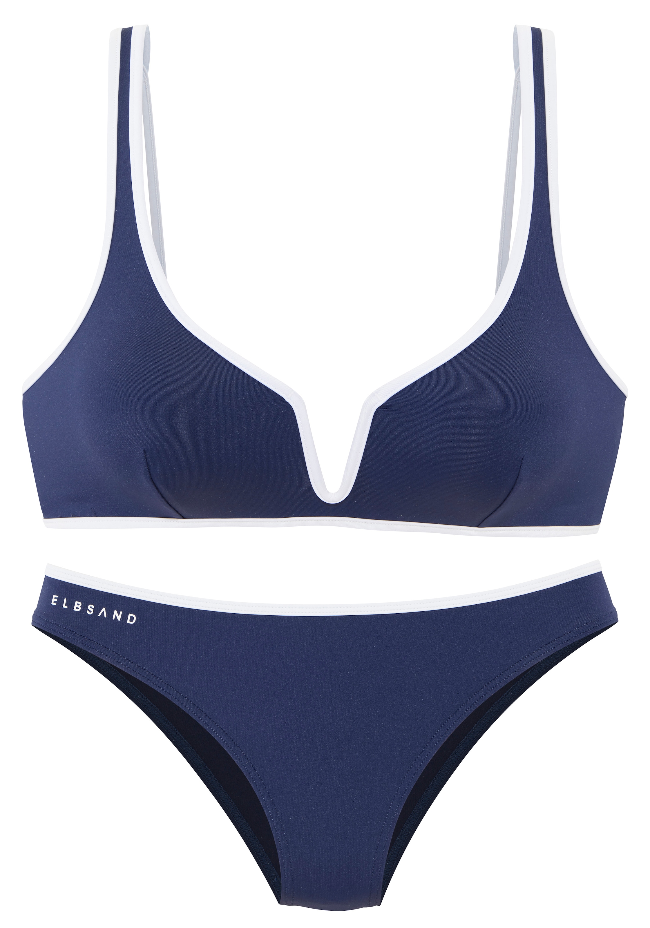 Elbsand Triangel-Bikini mit farblich abgesetztem Piping günstig online kaufen