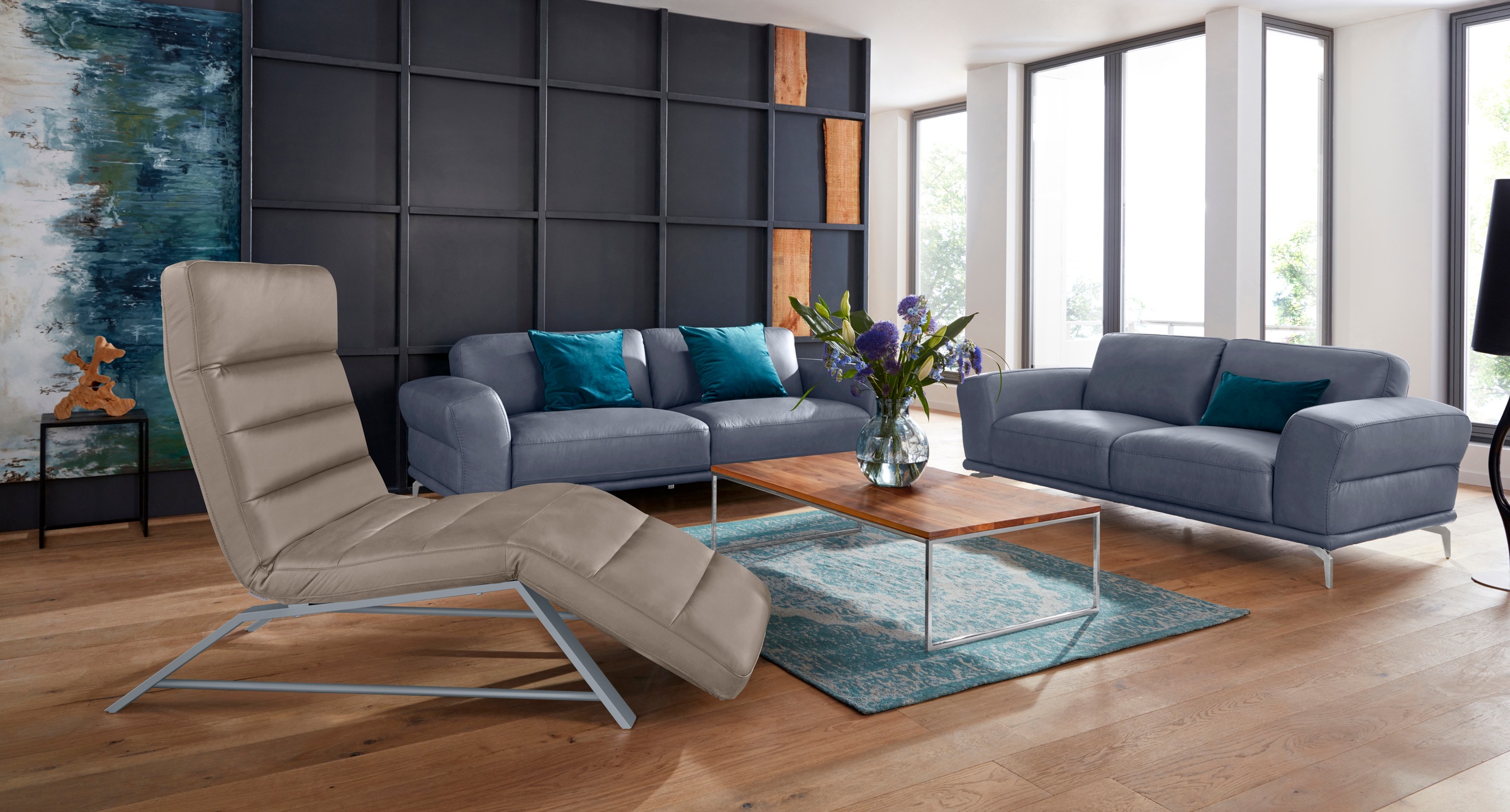 W.SCHILLIG Relaxliege »daily dreams«, Funktionsliege wahlweise mit Motor, Gestell matt, Breite 65 cm