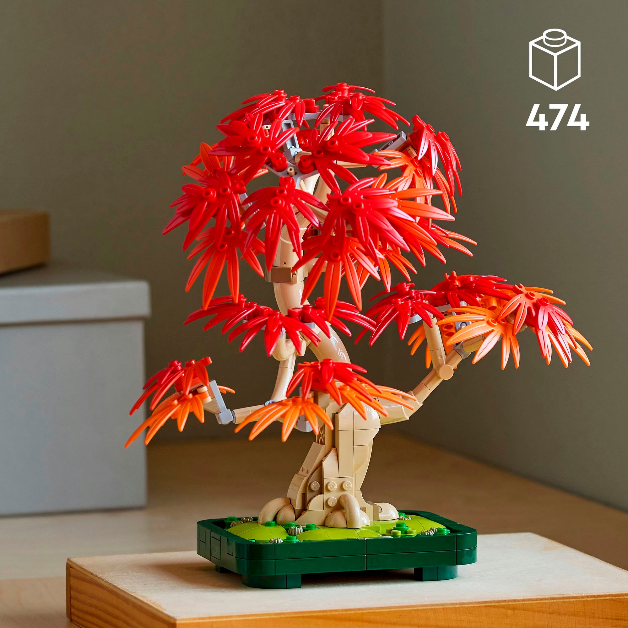 LEGO® Konstruktionsspielsteine »Japanischer Roter Ahorn – Bonsai-Baum (10348), LEGO Botanicals«, (474 St.), Made in Europe