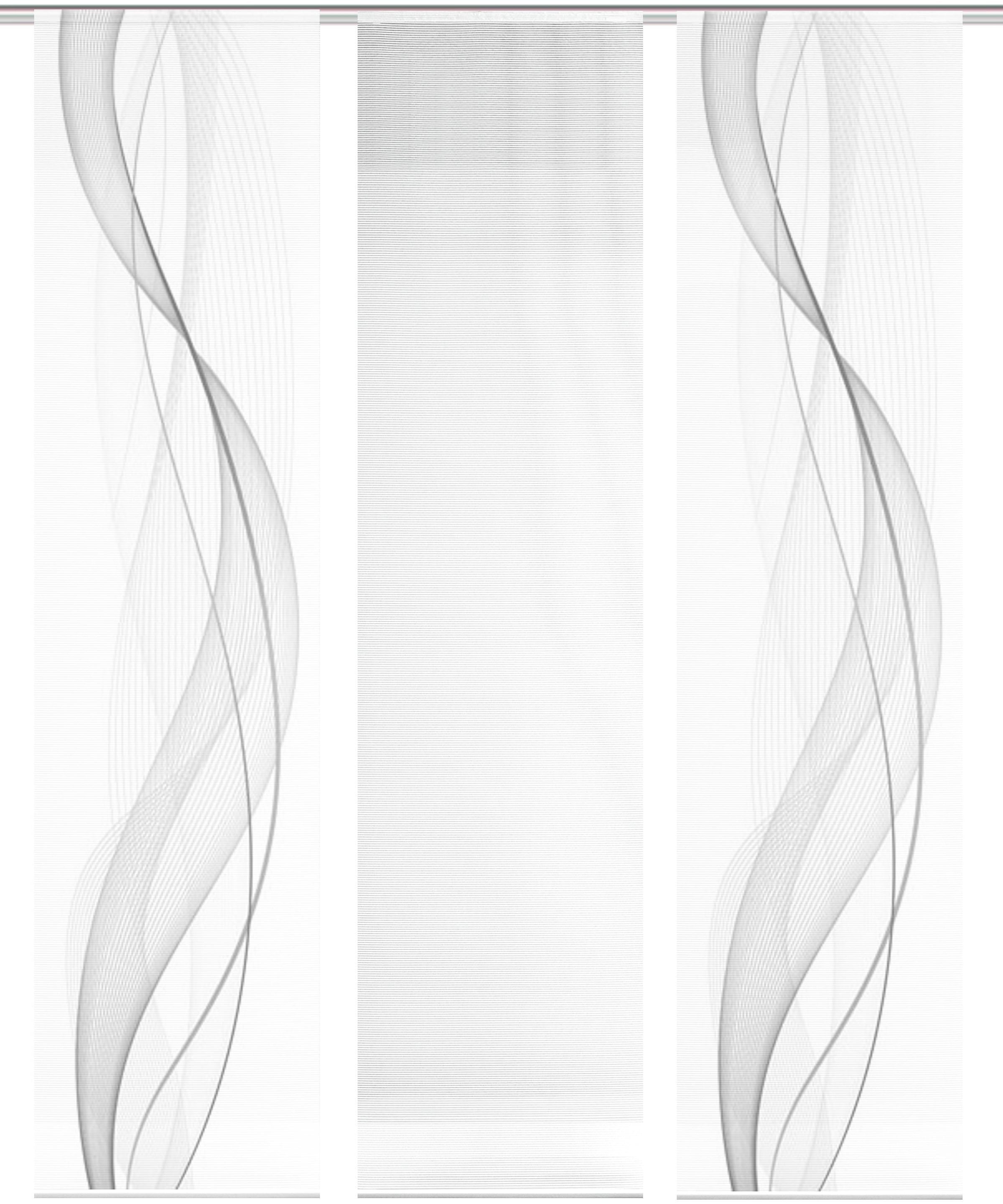 Vision S Schiebegardine »3ER SET HEIGHTS«, (3 St.), HxB: 260x60, Schiebevorhang 3er Set Digitaldruck