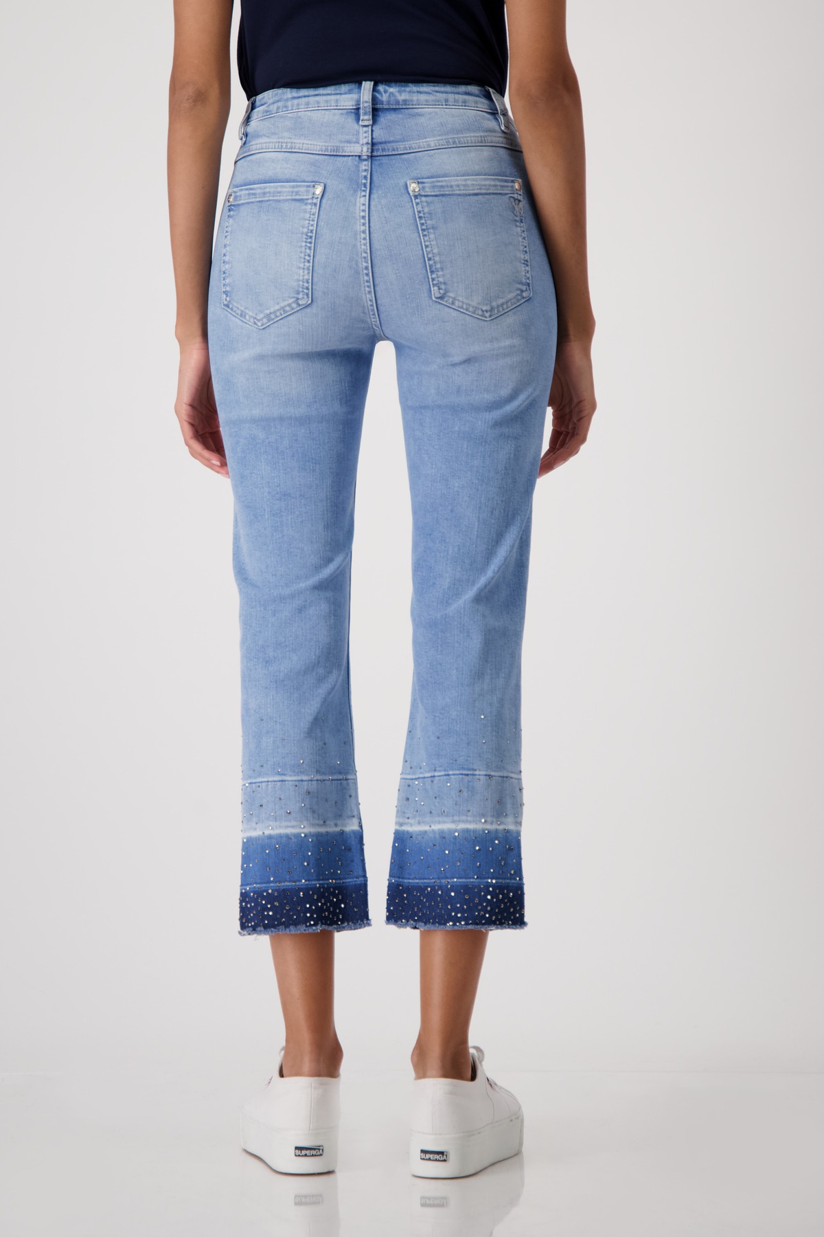Monari 7/8-Jeans "Hose Jeans Schmuck 64cm", Mit Gürtelschlaufen günstig online kaufen