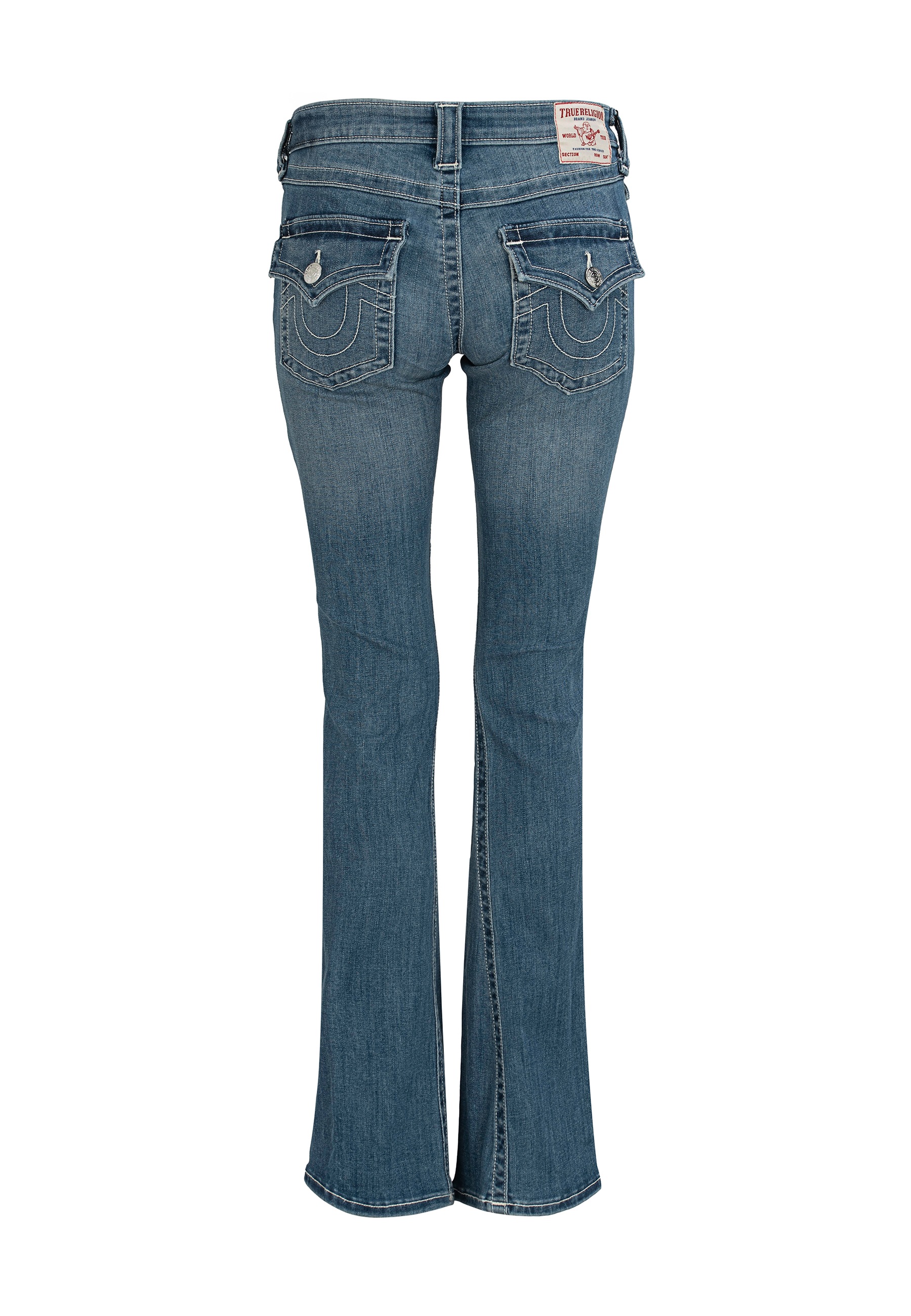True Religion Bootcut-Jeans "BECCA MR BOOTCUT FLAP" Baumwollmischung, bootc günstig online kaufen