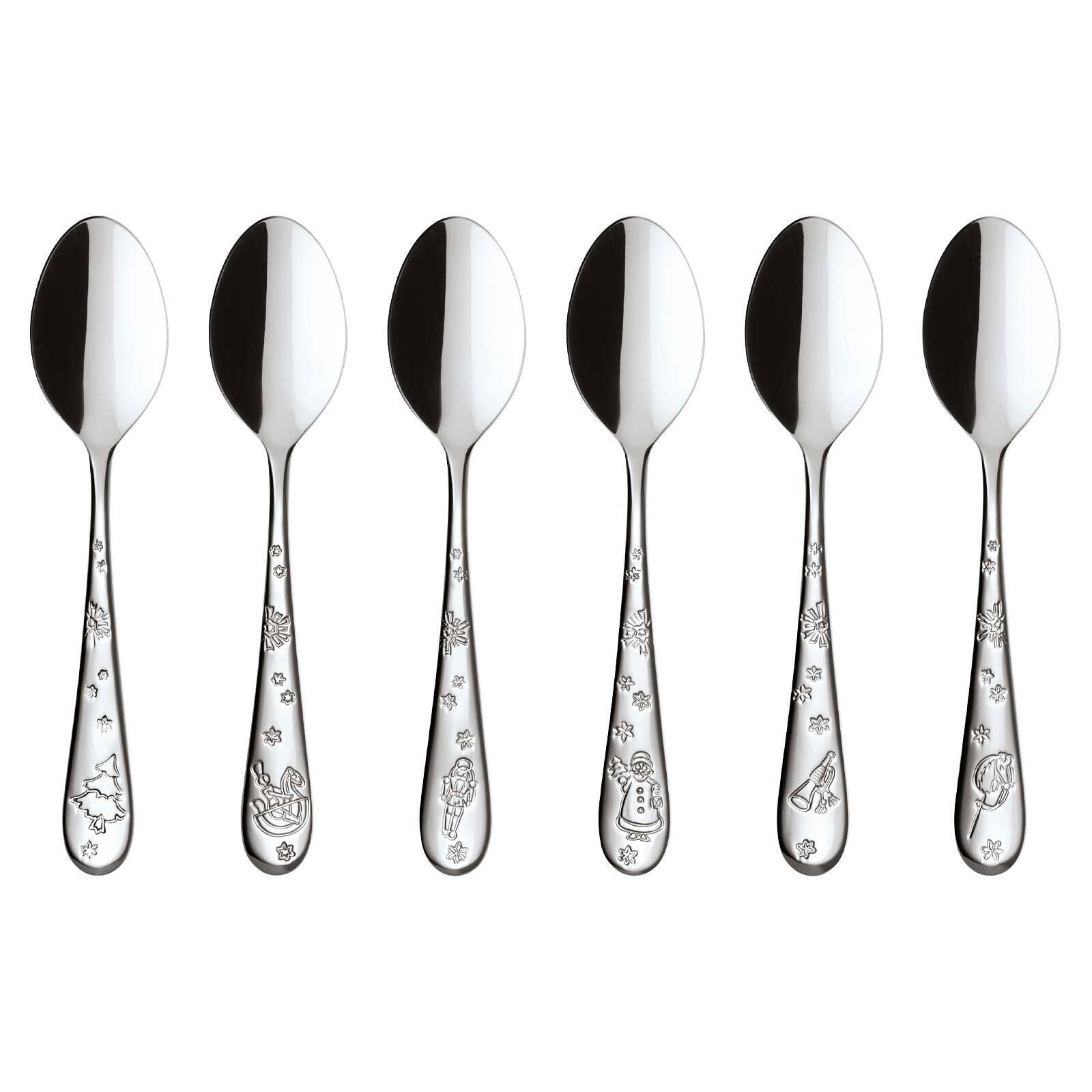 VILLEROY & BOCH Esslöffel "Kaffeelöffel Toy's Delight 6er Set edelstahl", 6, silber, Esslöffel, Spülmaschinenfest
