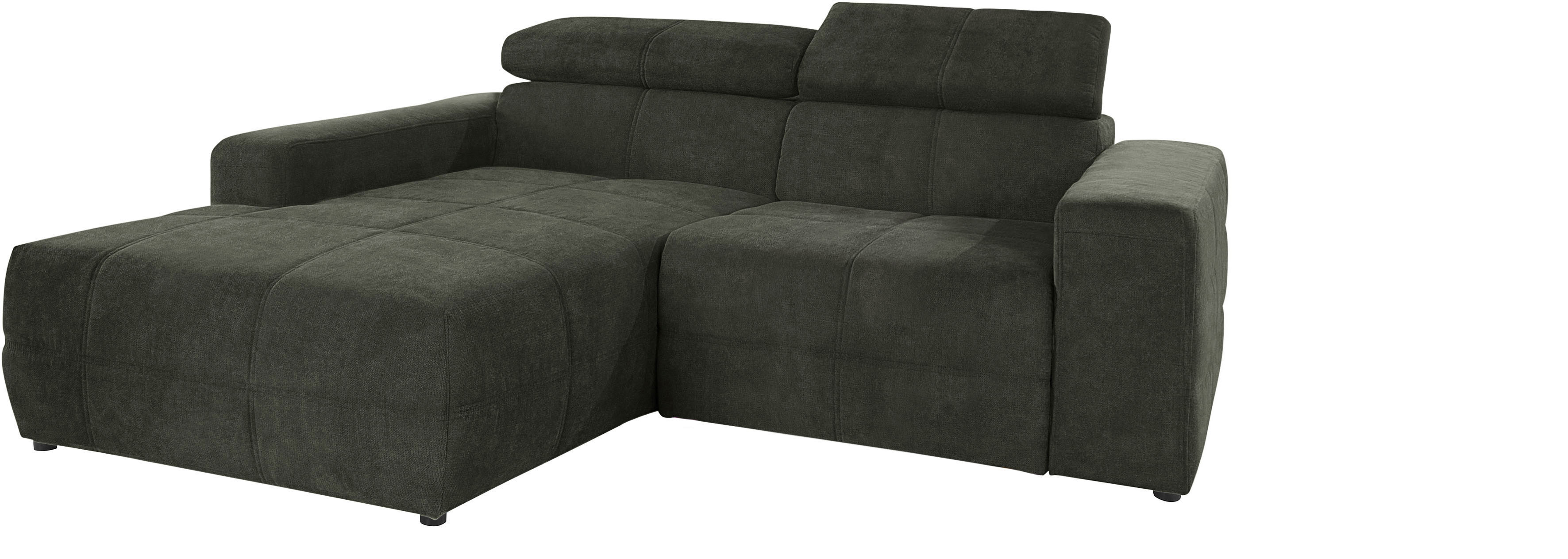 Thumbnail - DOMO collection Ecksofa "Brandon, inkl. Kopfteilverstellung, B/T/H: 214/100/80 cm, L-Form", Mit Kopfteilverstellung, auc...