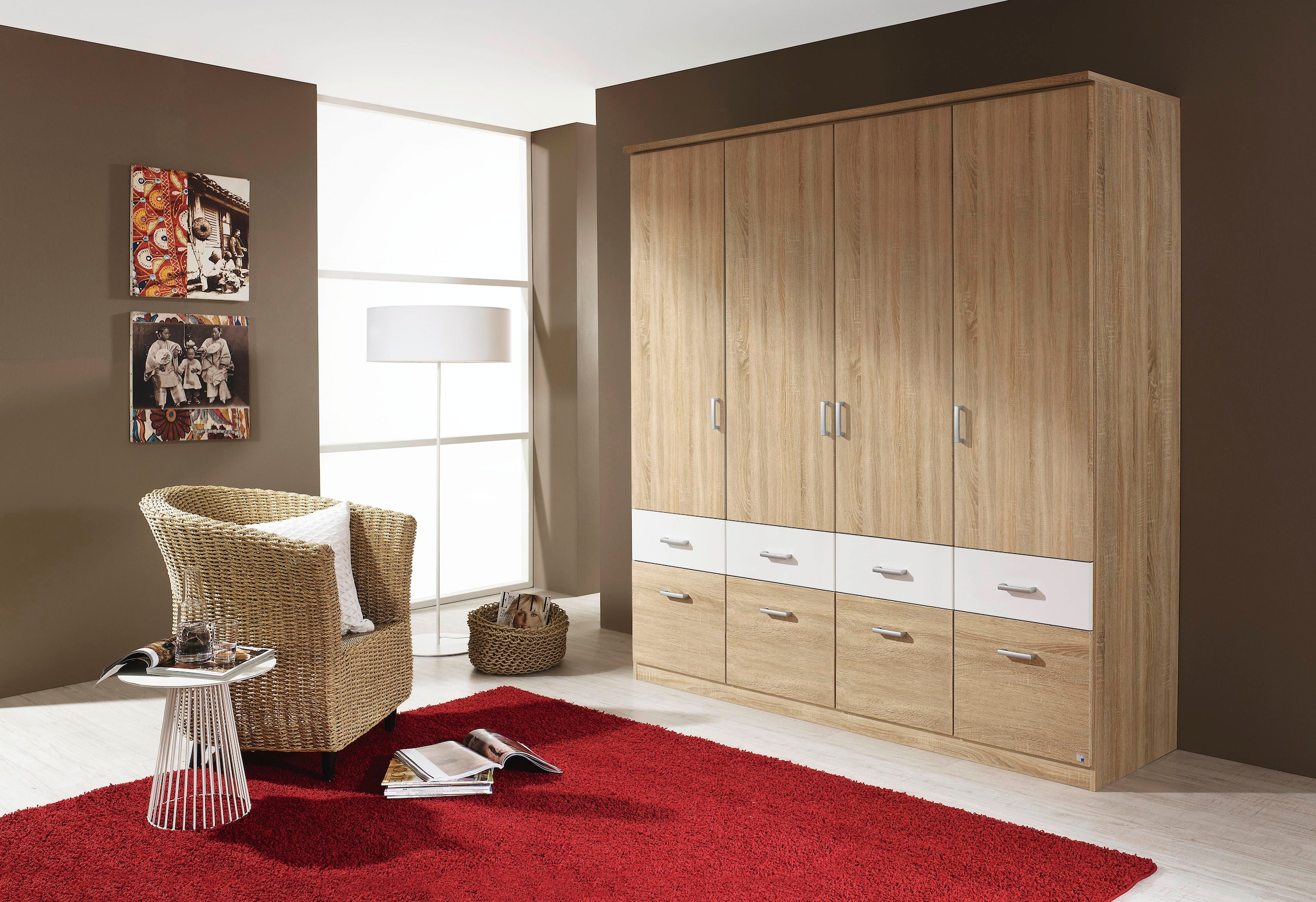 rauch Kleiderschrank »Kleiderschrank Schrank Garderobe deckenhoher Schrank BREMEN«, in vielen Farben und Ausführungen MADE IN GERMANY