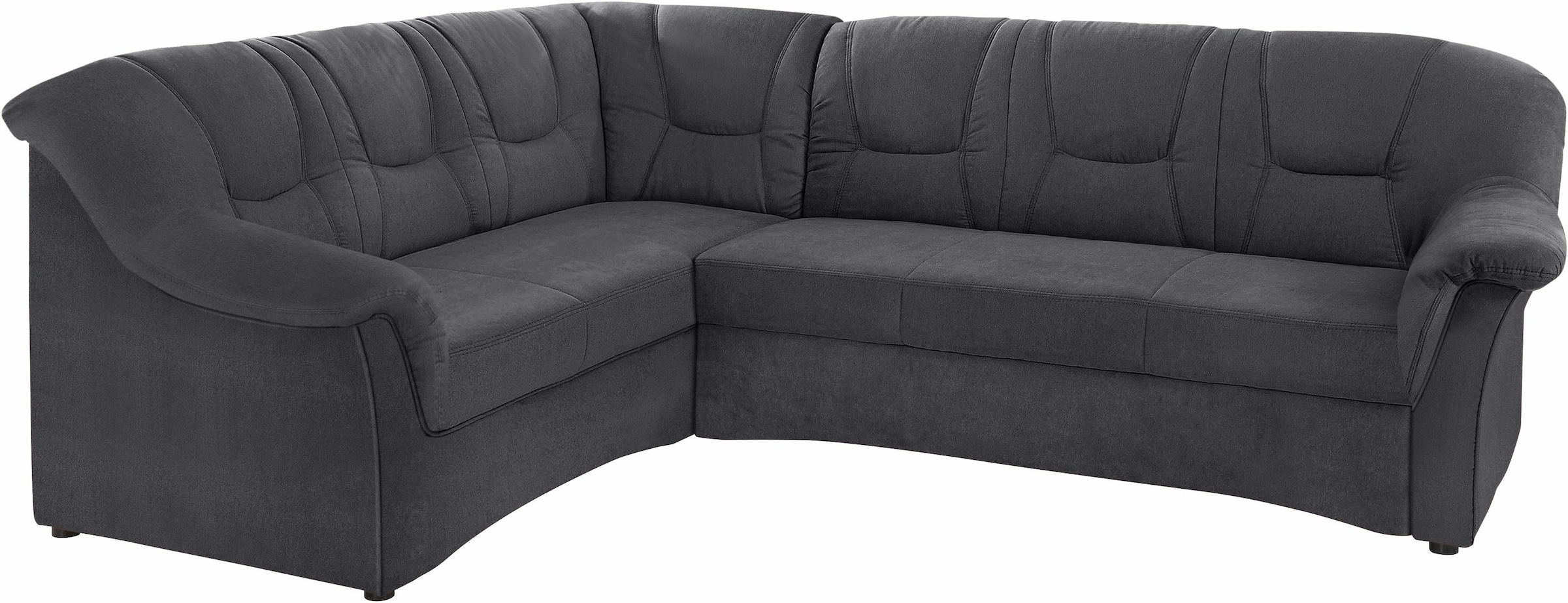 DOMO collection Ecksofa »Sarafina zeitlos und komfortabel, optional mit Federkern, L-Form«, wahlweise mit Bettfunktion