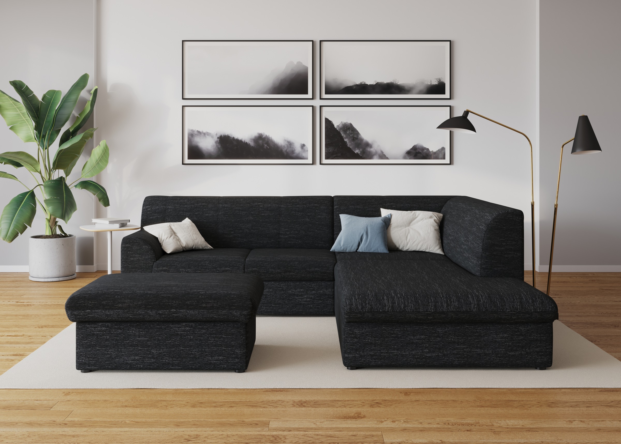 DOMO collection Ecksofa »Topper L-Form«, mit Ottomane, wahlweise mit Schlaffunktion