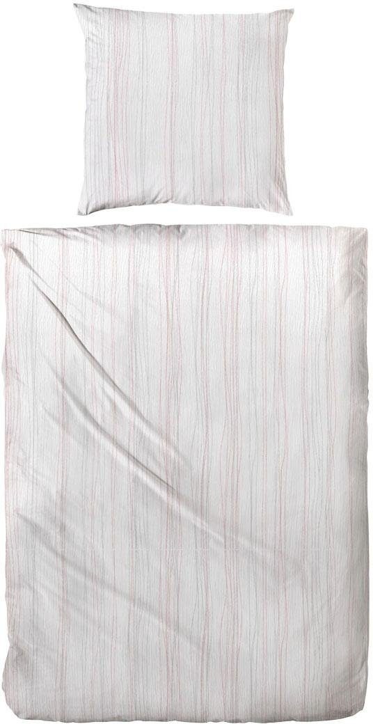 Primera Bettwäsche "Bio Crepe Stripes" 2 Stk. tlg. mit feinem Streifendesig günstig online kaufen