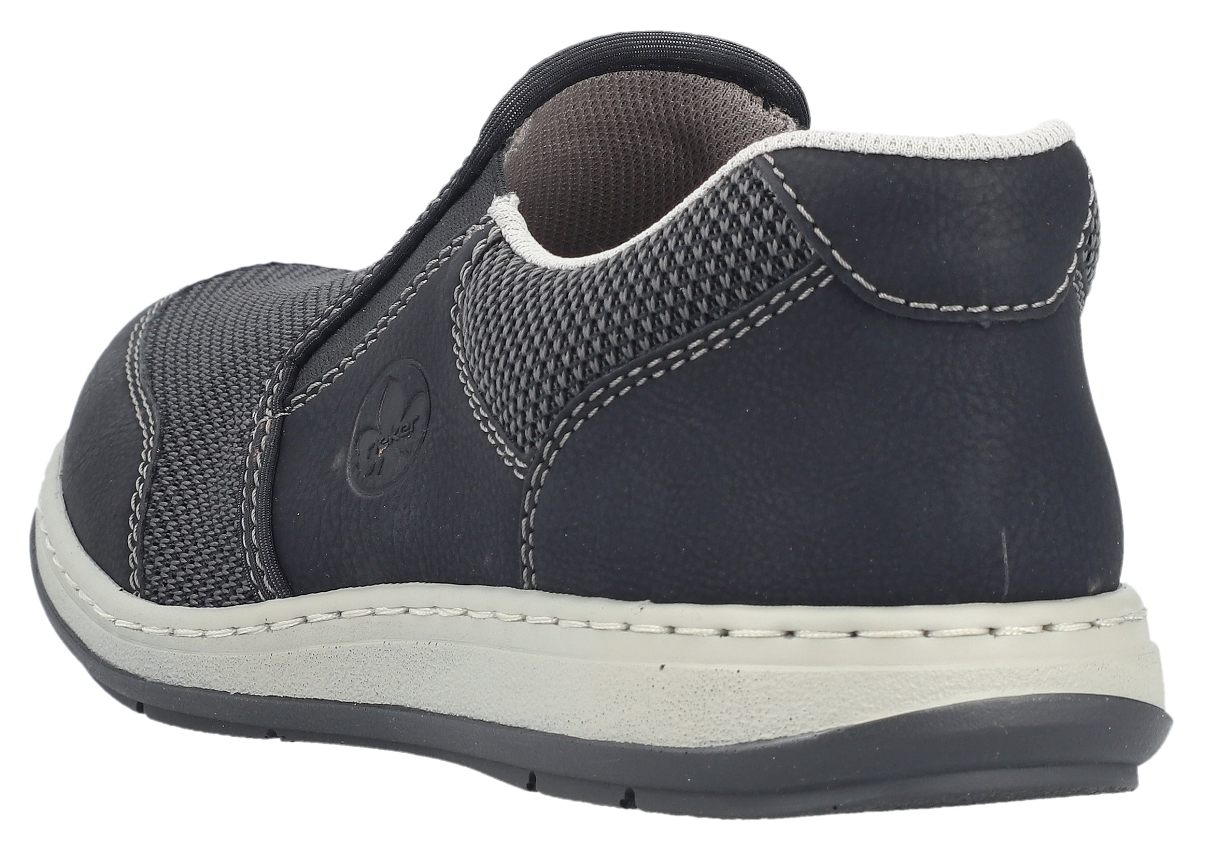Rieker Slipper, Slip-on Sneaker, Schlupfschuh, Halbschuh, Freizeitschuh mit Stretch