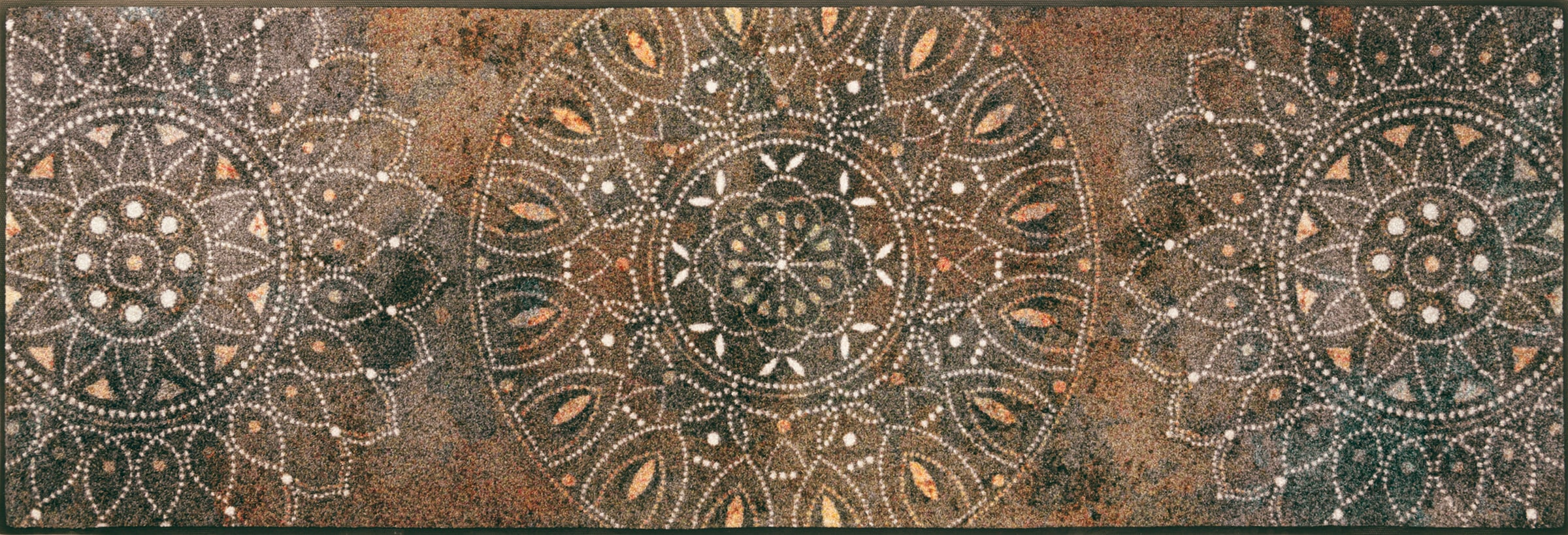 wash+dry by Kleen-Tex Läufer "Madhana" rechteckig 7 mm Höhe Schmutzfangläufer, Mandala Motiv, rutschhemmend, waschbar