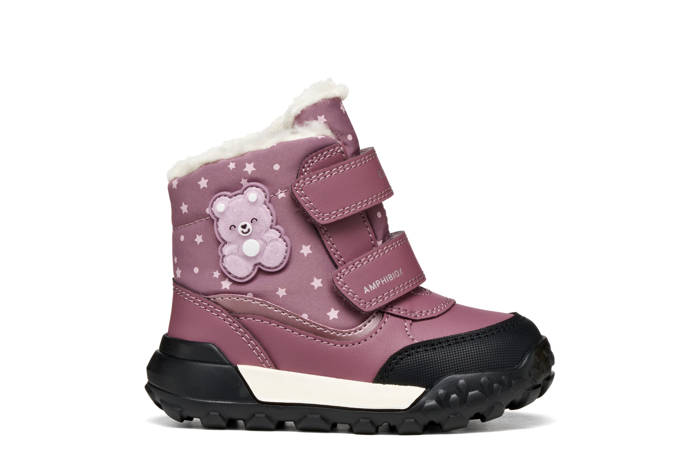 Geox Lauflernschuh »B TREKKYUP GIRL B AB«  Winterboots, Klettstiefel, mit Größenschablone zum Download