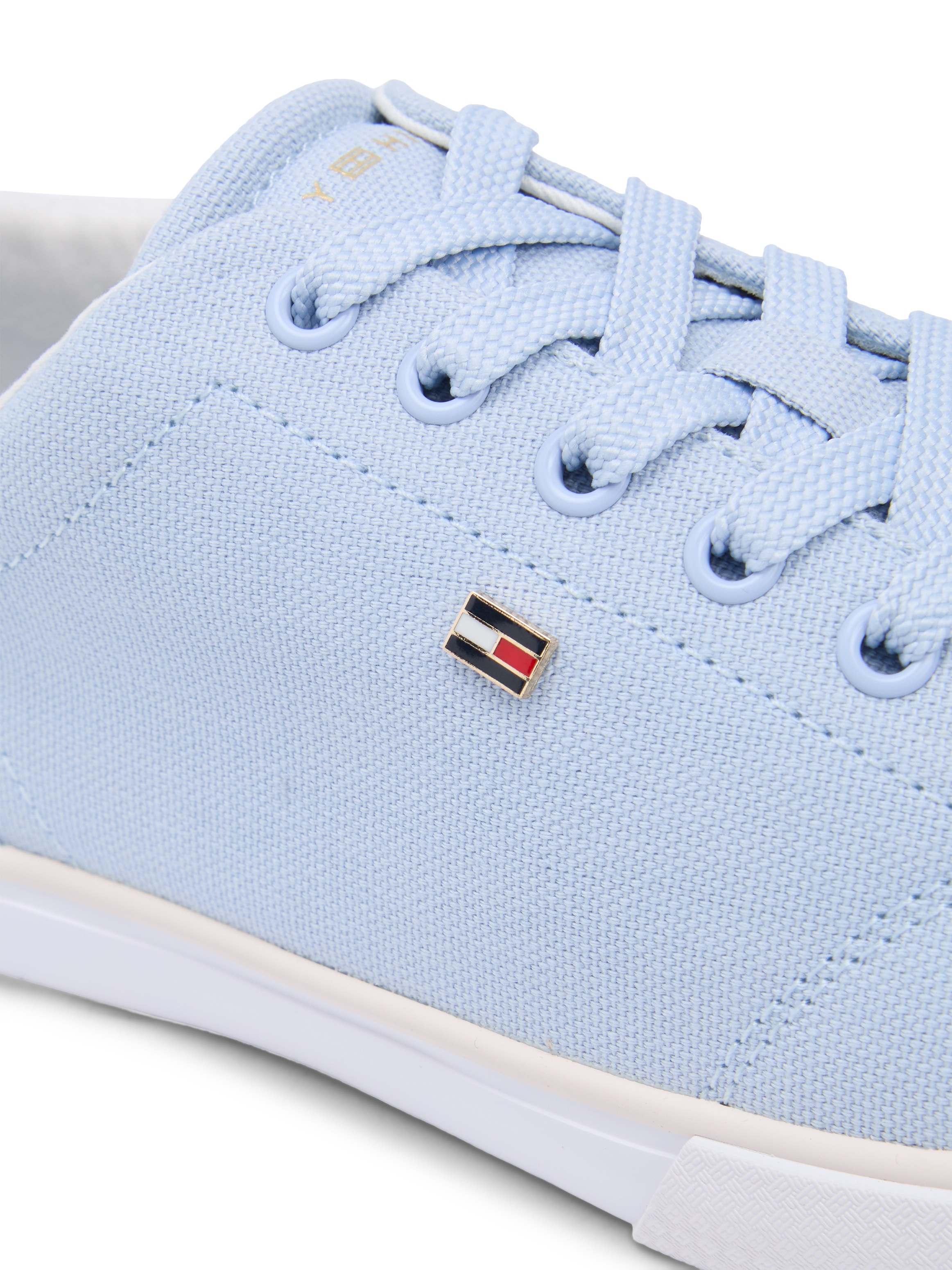 Tommy Hilfiger Plateausneaker "TH LOW PROFILE VULC CANVAS" Halbschuh, Schnü günstig online kaufen