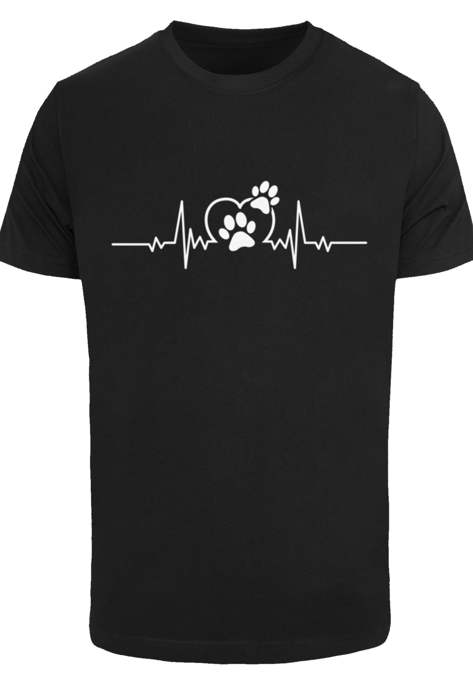 F4NT4STIC T-Shirt »Herzschlag Hunde Liebe«, Premium Qualität