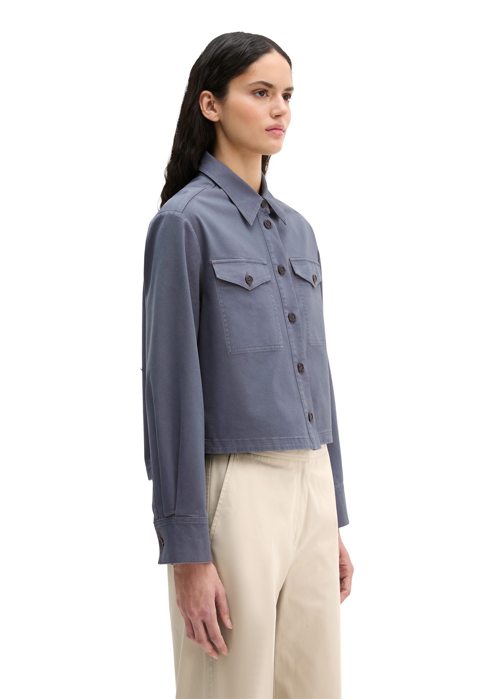 Marc OPolo Kurzjacke "aus Brushed Cotton Twill" ohne Kapuze günstig online kaufen