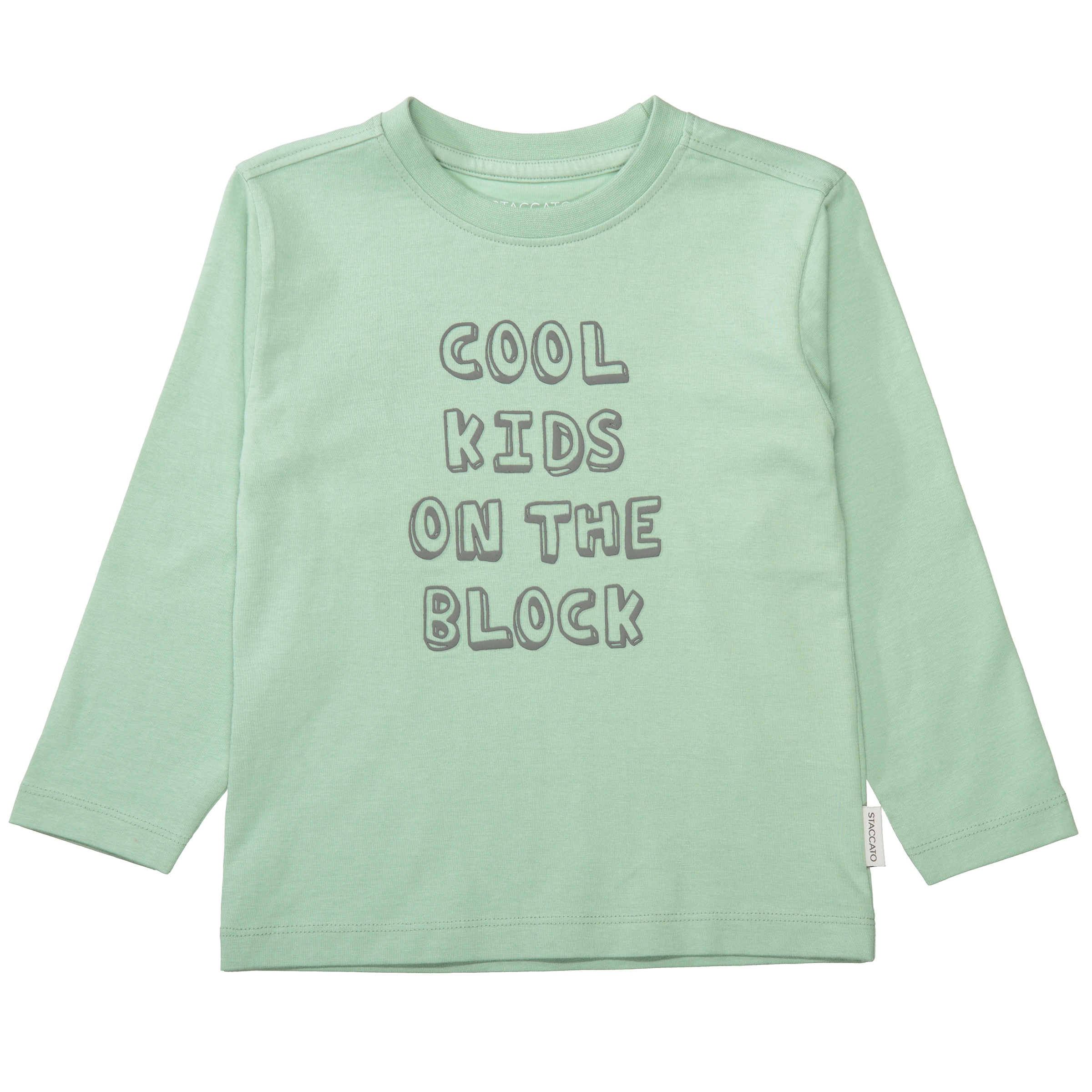 STACCATO Langarmshirt 2 tlg. 2er Pack, mit Letter-Prints und Colorblocking, für Boys