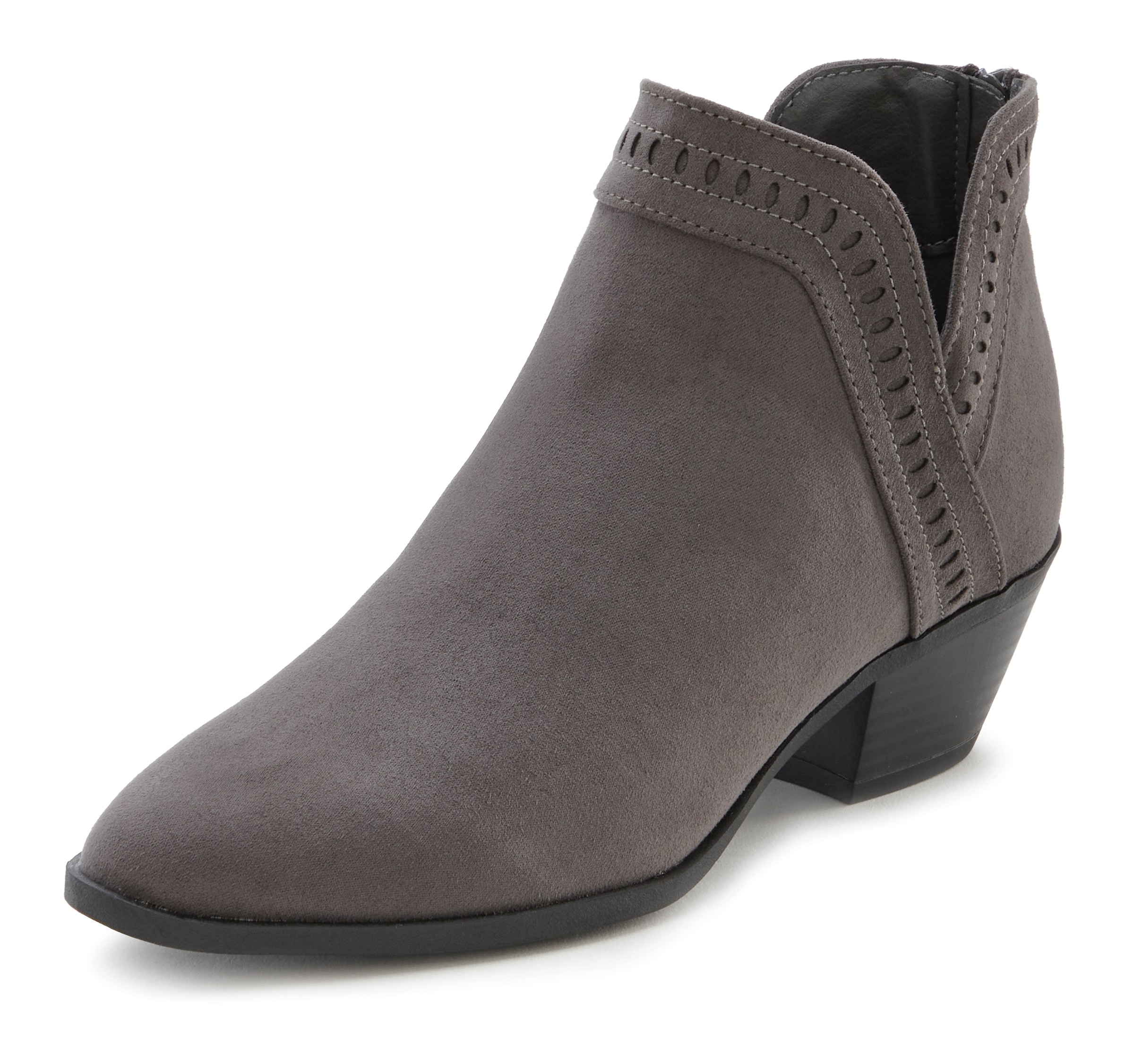 LASCANA Cowboy Stiefelette, mit seitlichem Ausschnitt