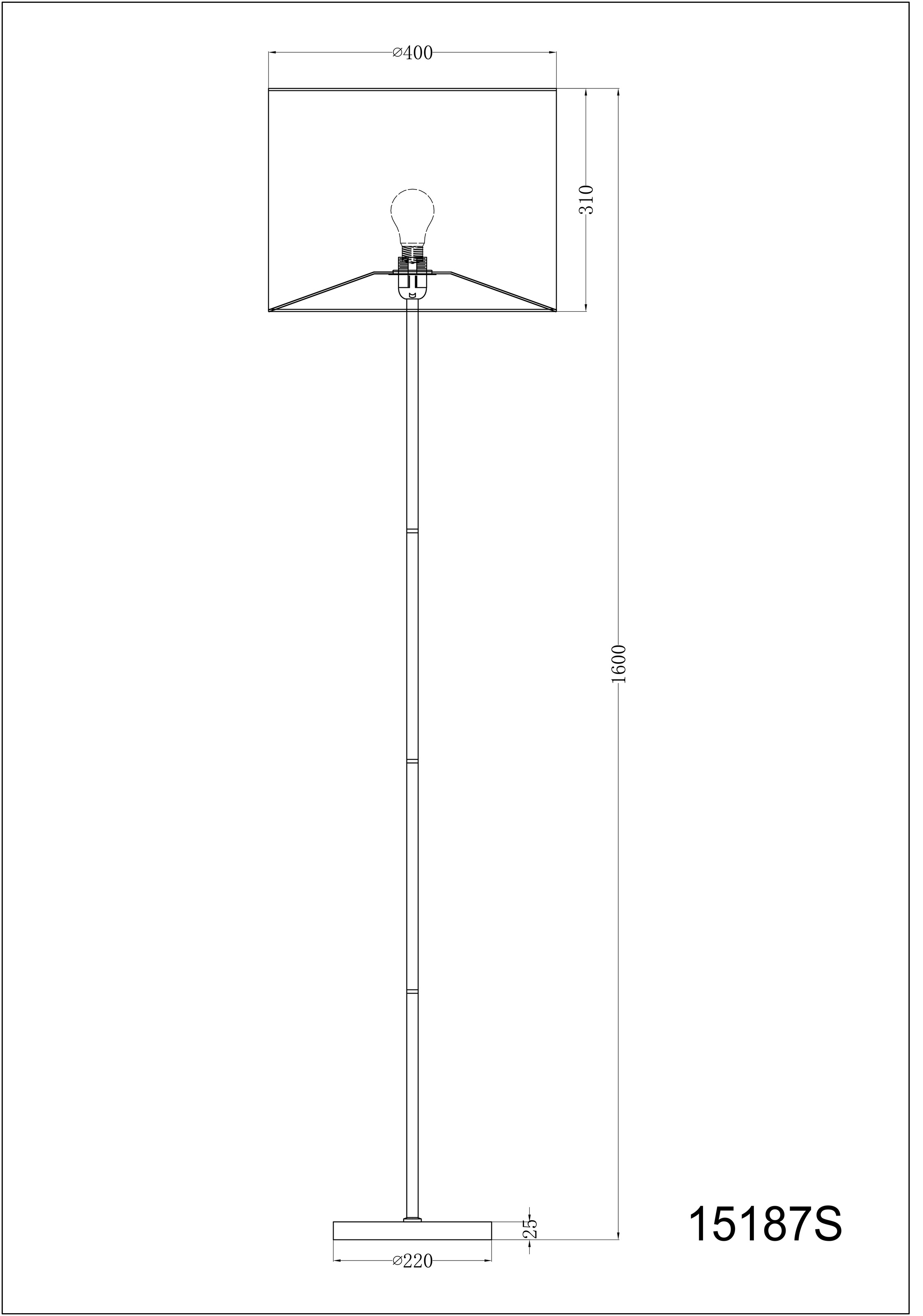 GLOBO LIGHTING Stehlampe »AMY« E27 1 Stk. Stehleuchte Nickel matt, Textil gold, Fußschalter, E27