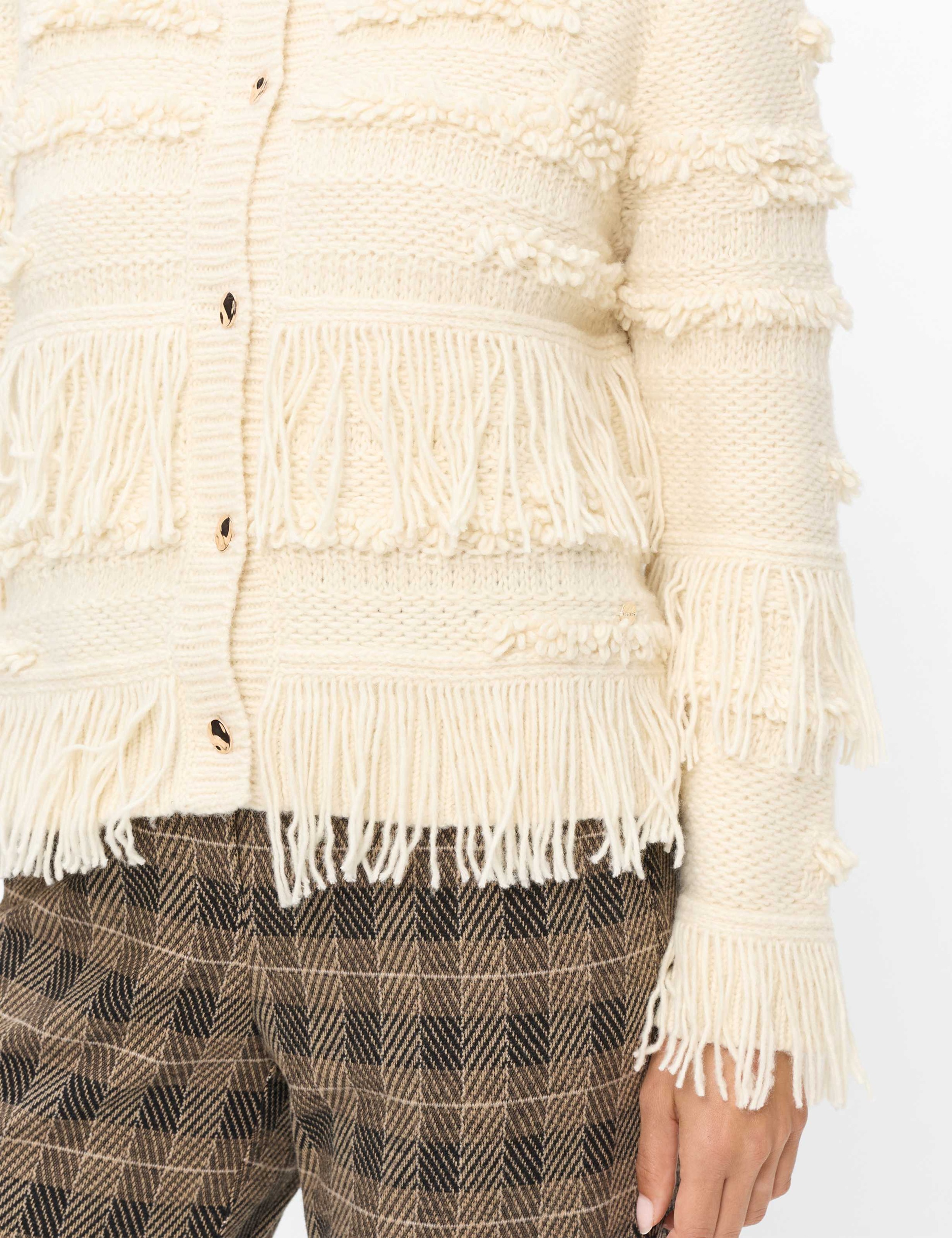 Brax Cardigan »Style AMELIE« Fancy Knit: Cardigan im Baumwolle-Wollmix