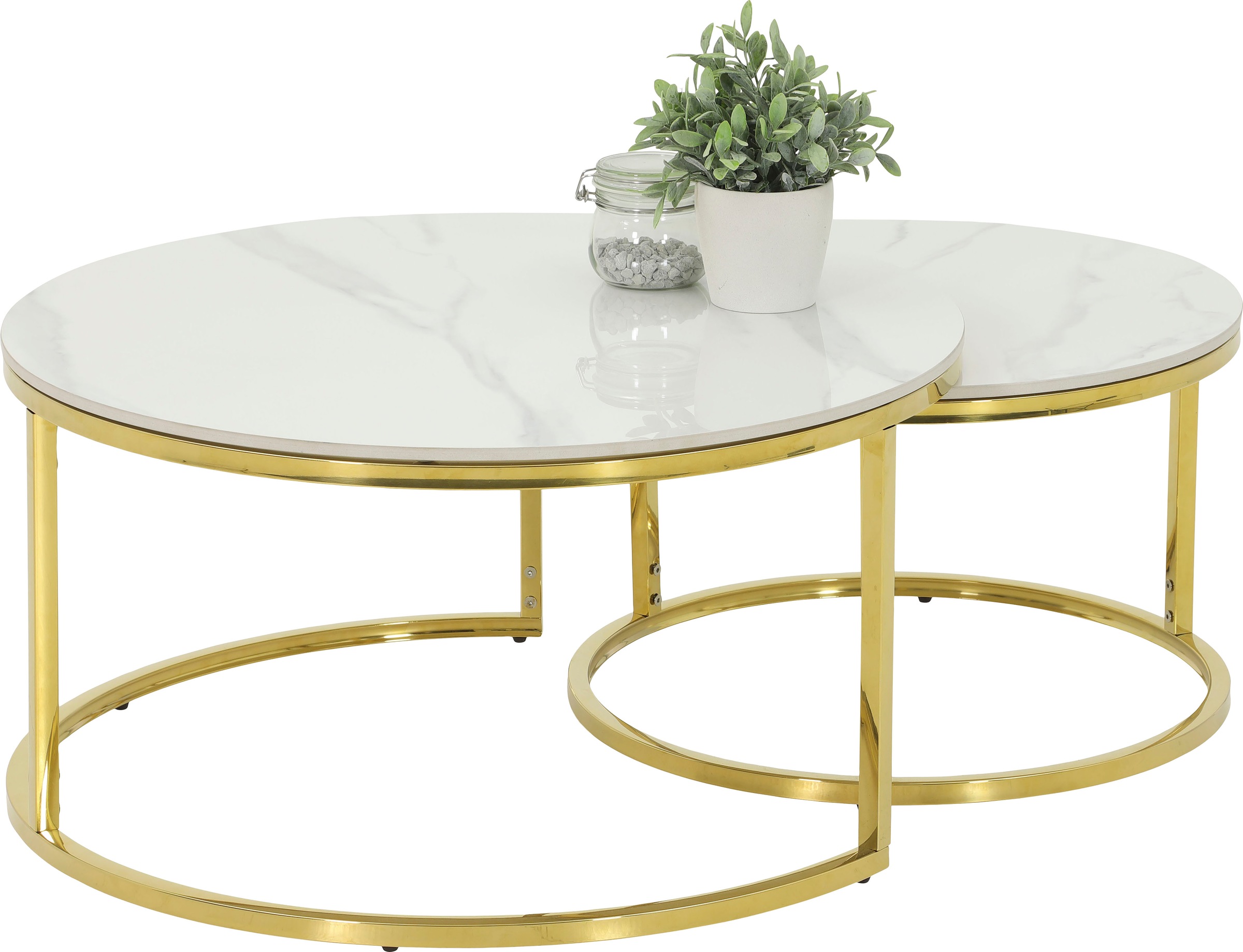 HELA Satztisch "LUIS Topseller, Couchtisch rund" Set, 2 Stk. tlg. 2er Set, günstig online kaufen