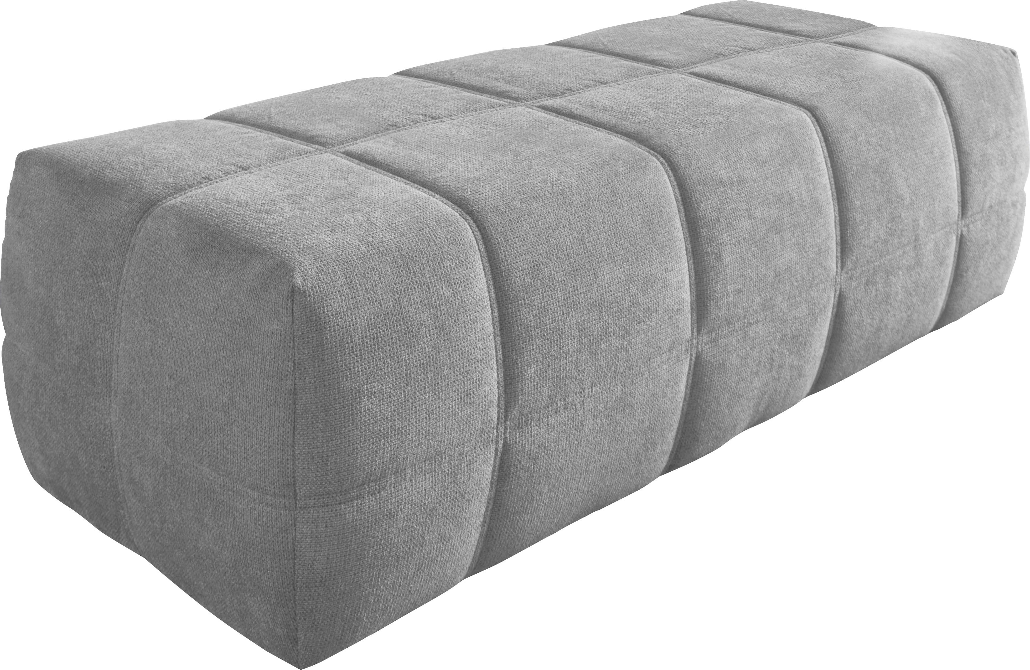 DOMO collection Hocker "BRANDON, komfortabel" große Ausführung passend zu "Brandon", auch in Cord