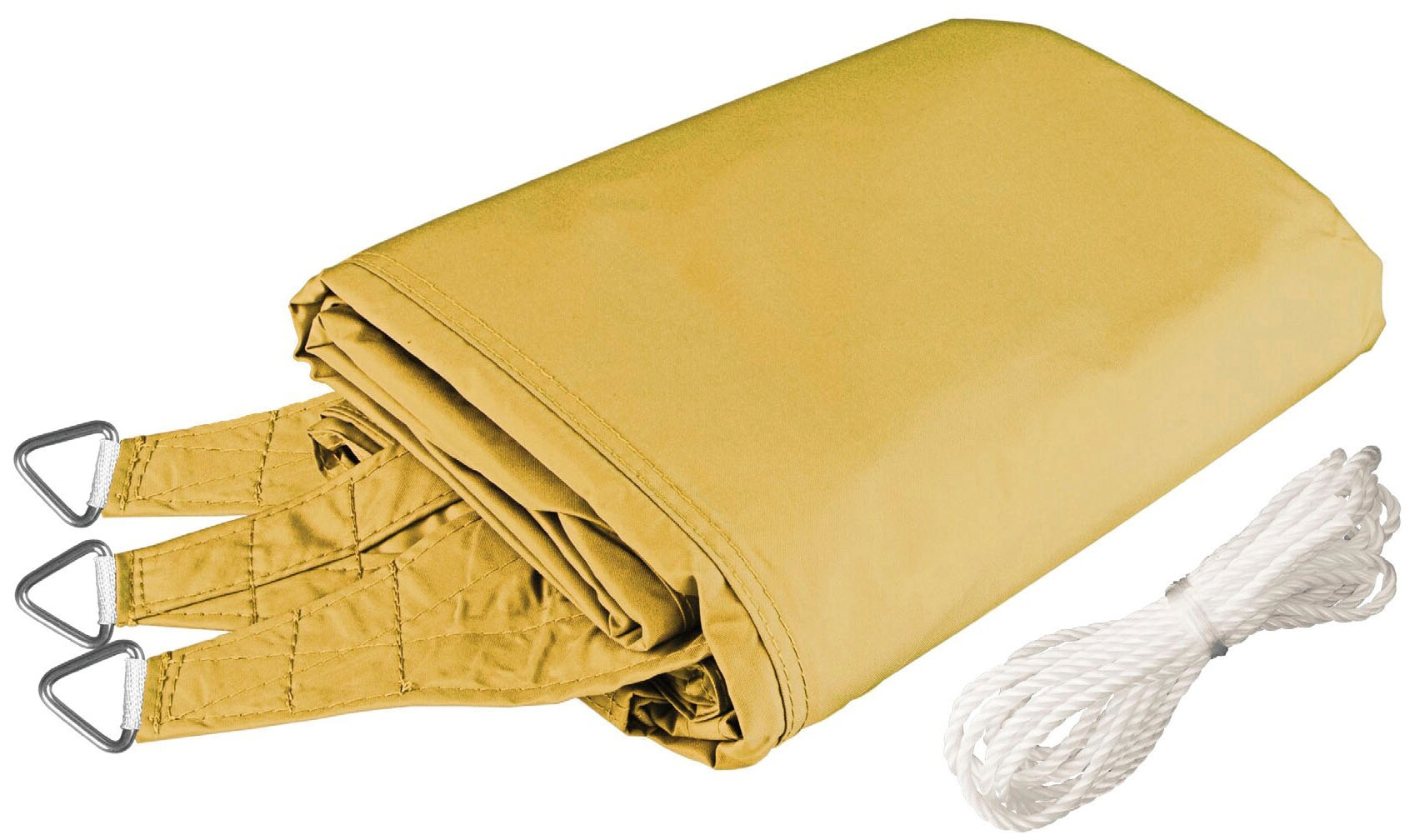 Windhager Sonnensegel »Cannes Dreieck«, 5x5x5m, gelb