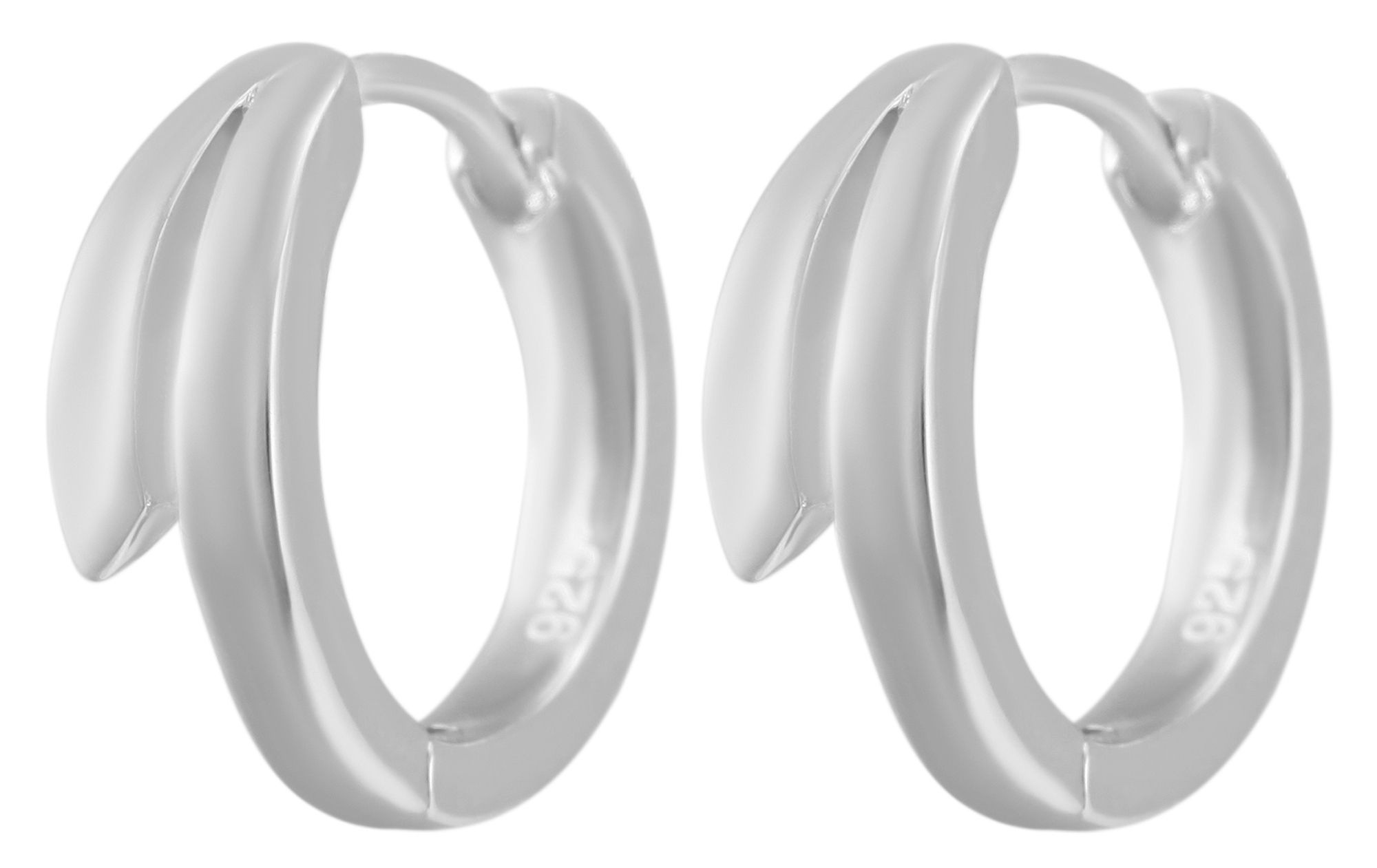 Adelia´s Klappcreolen »Damen Ohrringe – Klappcreole aus 925 Silber« Ideal zum Verschenken – schlicht und stilvoll