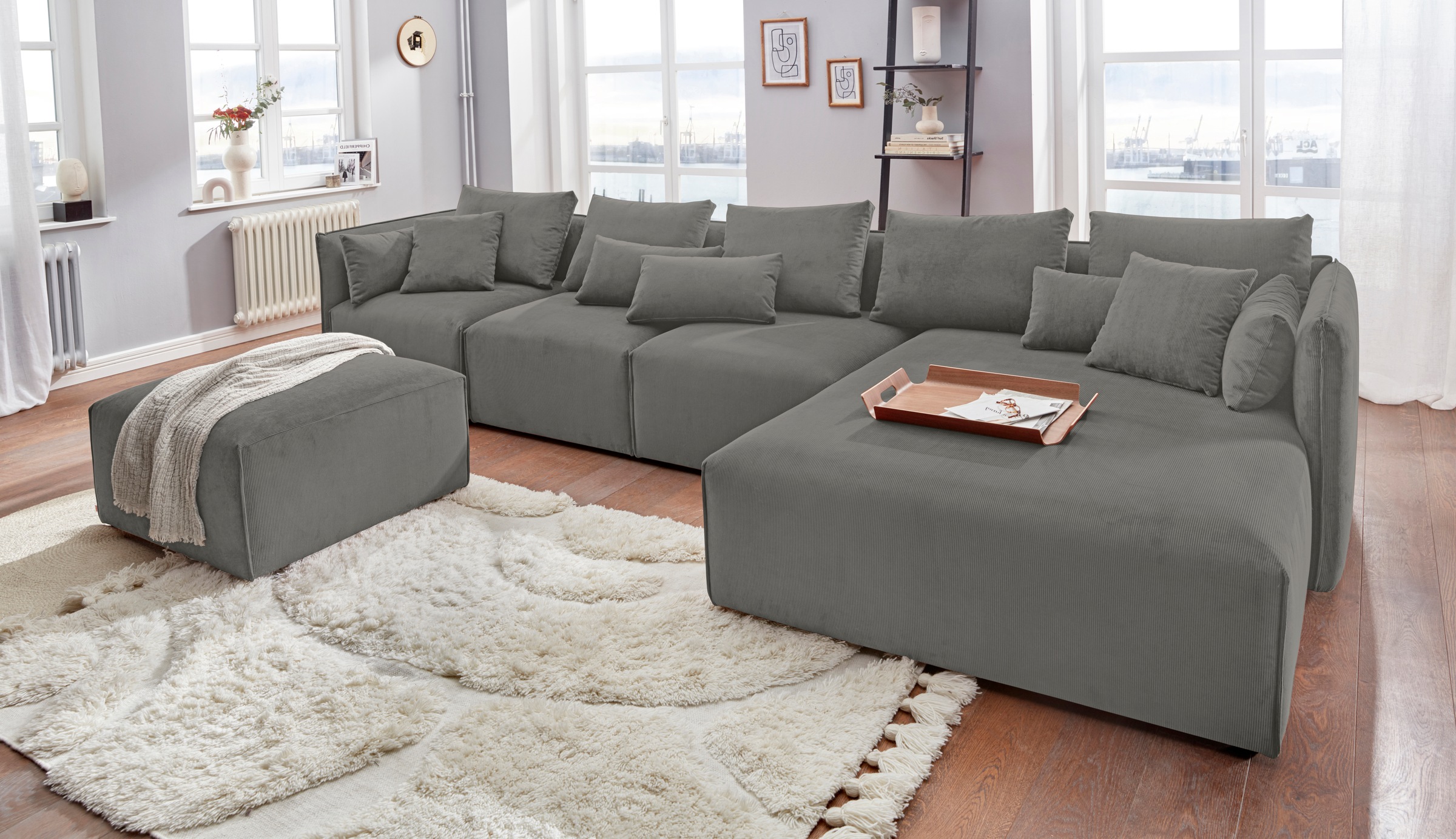 andas Ottomane »Nöre«, Lounge-Modul - zum eigenen Zusammenstellen, Breite 138cm, Tiefe 168cm