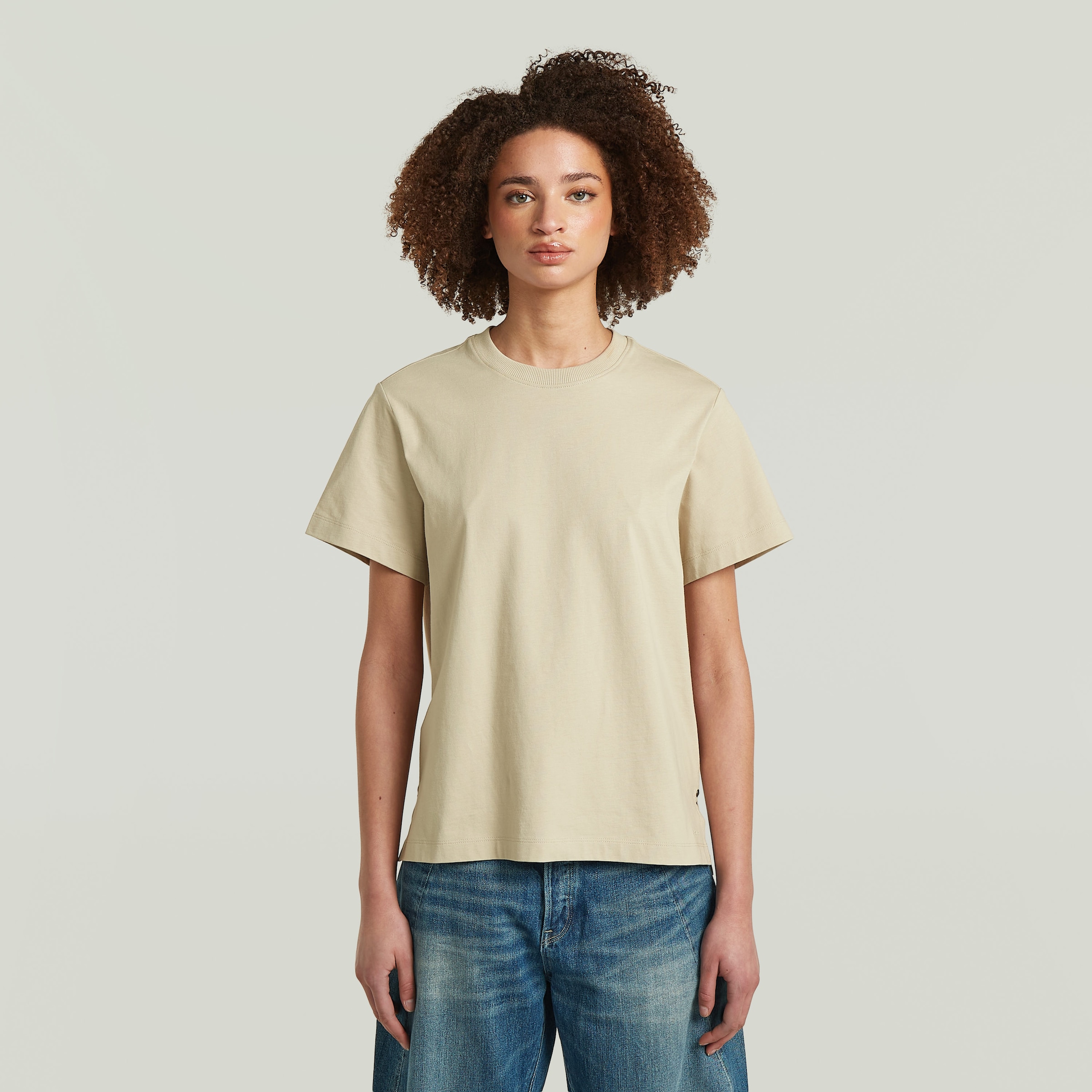 G-STAR T-Shirt "Unit r t wmn" aus reiner Baumwolle, Rundhals