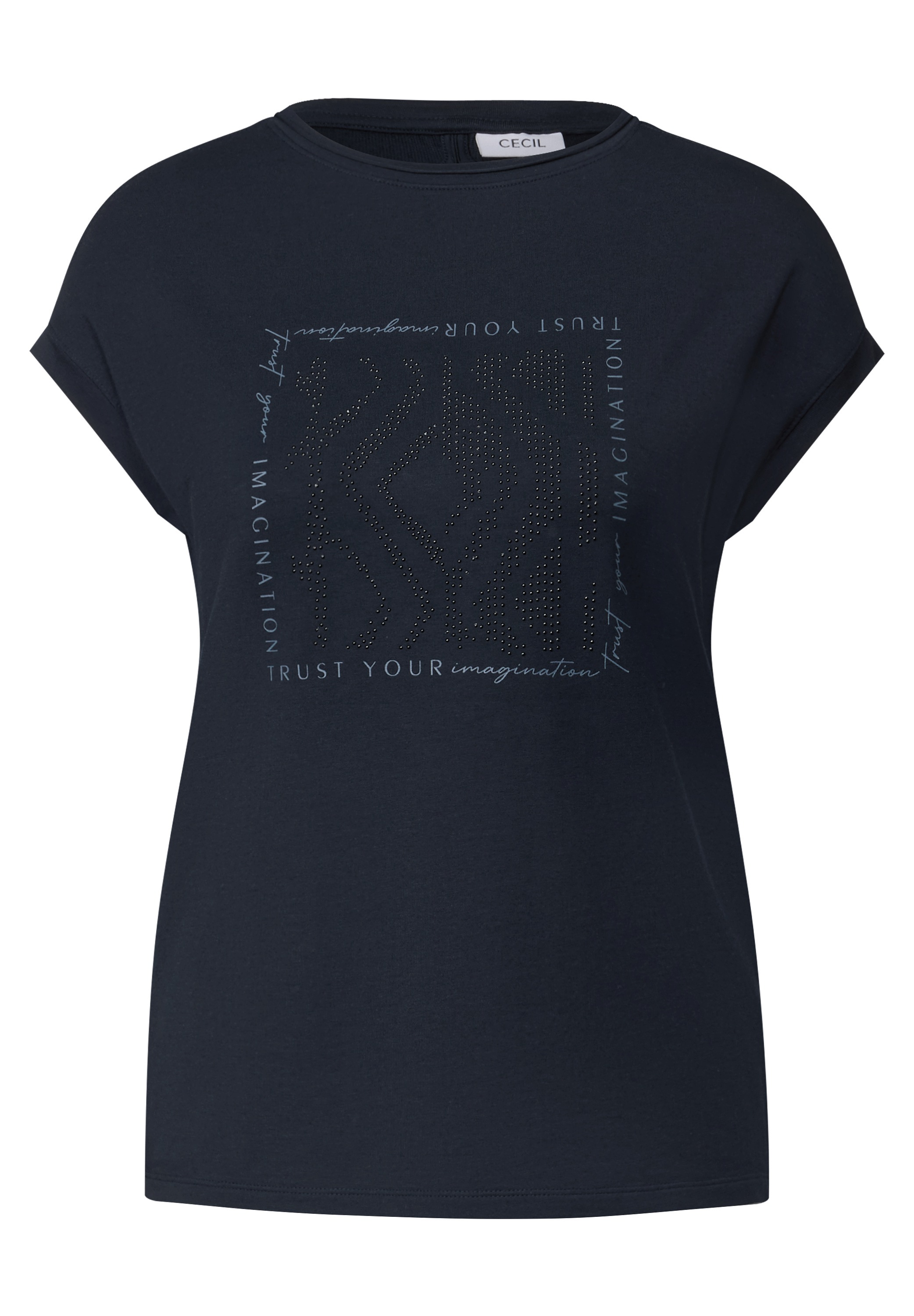 Cecil T-Shirt, aus Baumwolle mit Stretchante